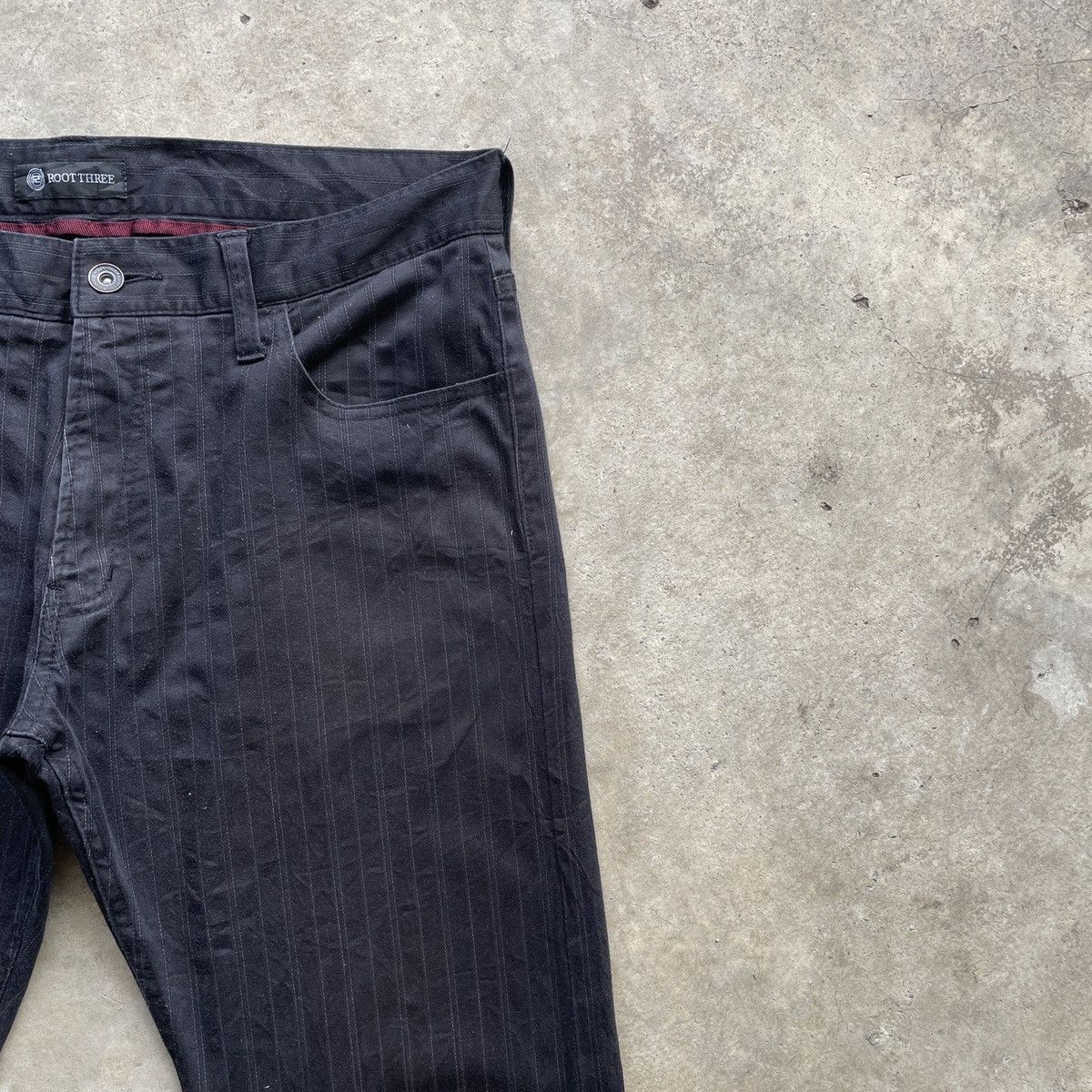 Japanese Brand Vintage Rootthree Japan Black Trousers Casual Pants W32 Size US 32 / EU 48 - 6 Thumbnail