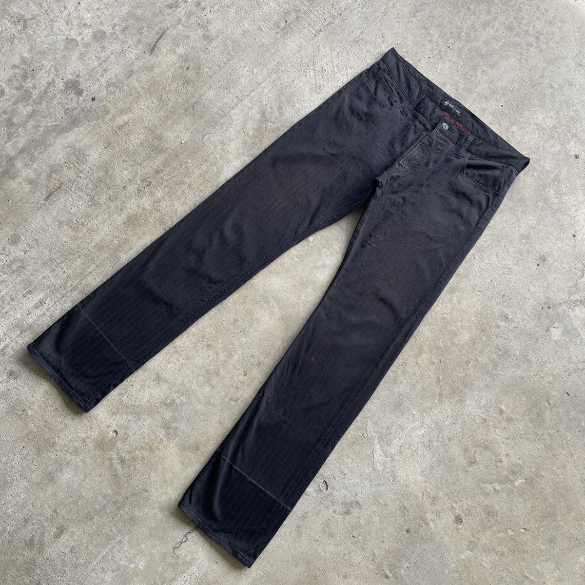 Japanese Brand Vintage Rootthree Japan Black Trousers Casual Pants W32 Size US 32 / EU 48 - 2 Thumbnail