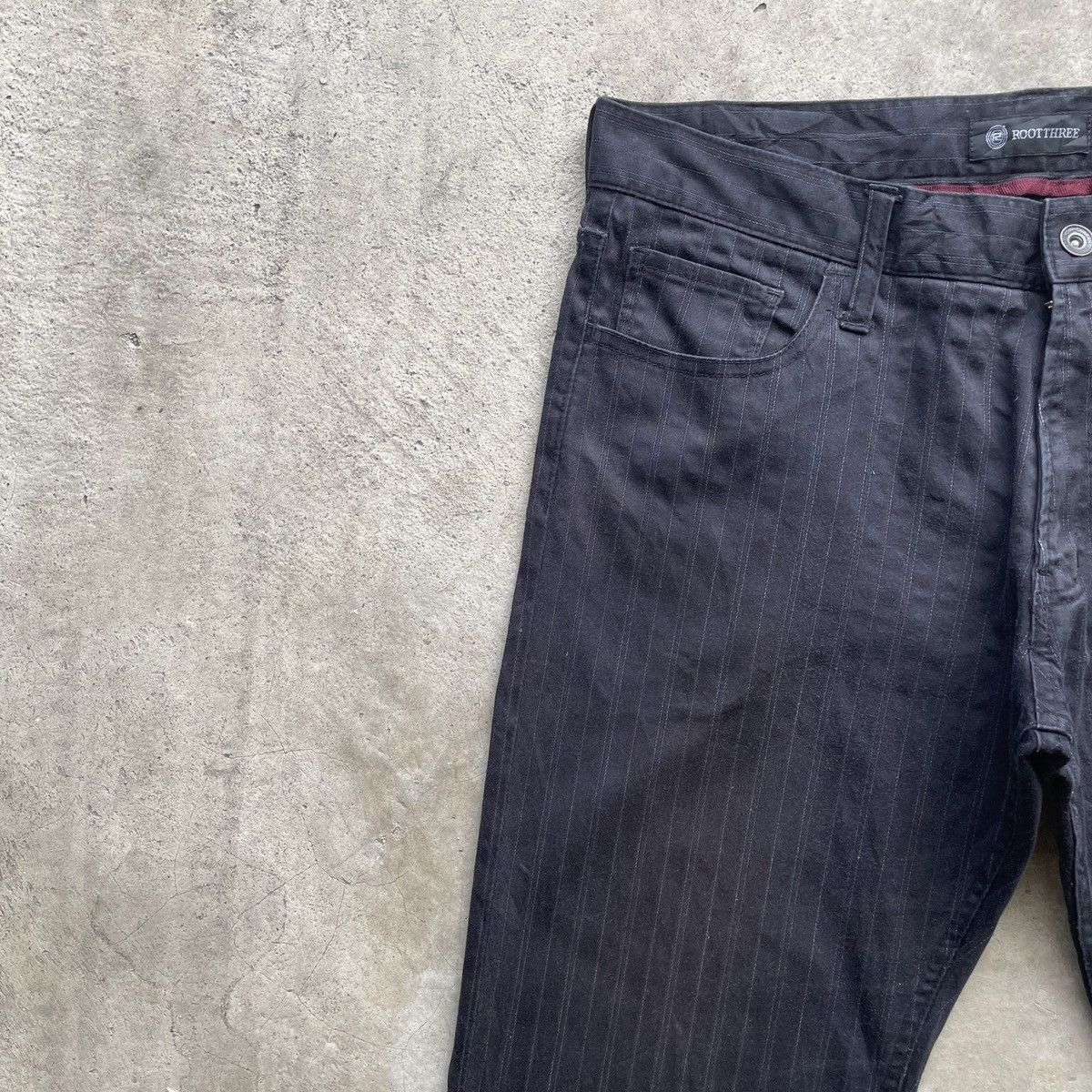 Japanese Brand Vintage Rootthree Japan Black Trousers Casual Pants W32 Size US 32 / EU 48 - 5 Thumbnail