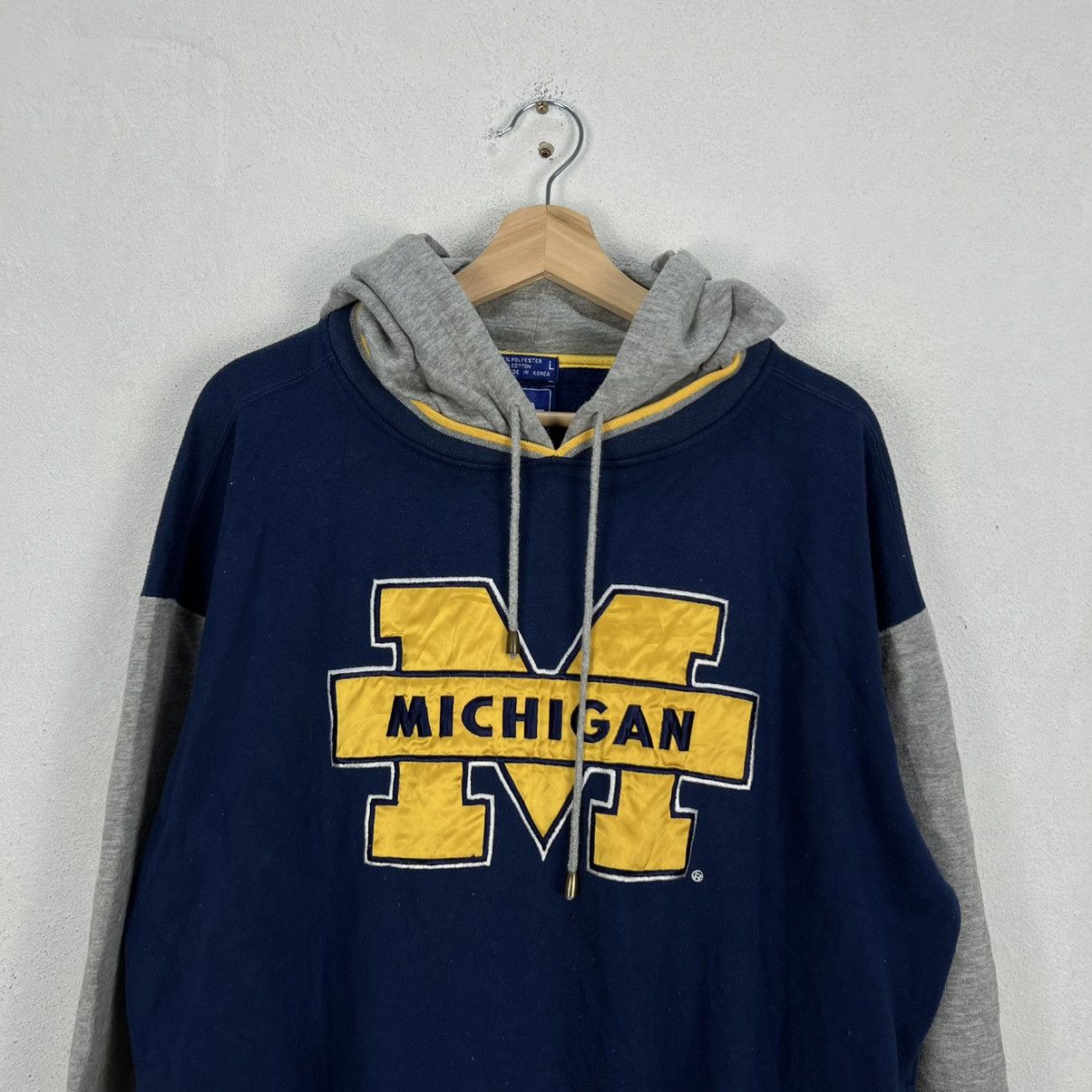 Japanese Brand VINTAGE STARTER MICHIGAN BIG LOGO HOODIE Size US L / EU 52-54 / 3 - 3 Thumbnail