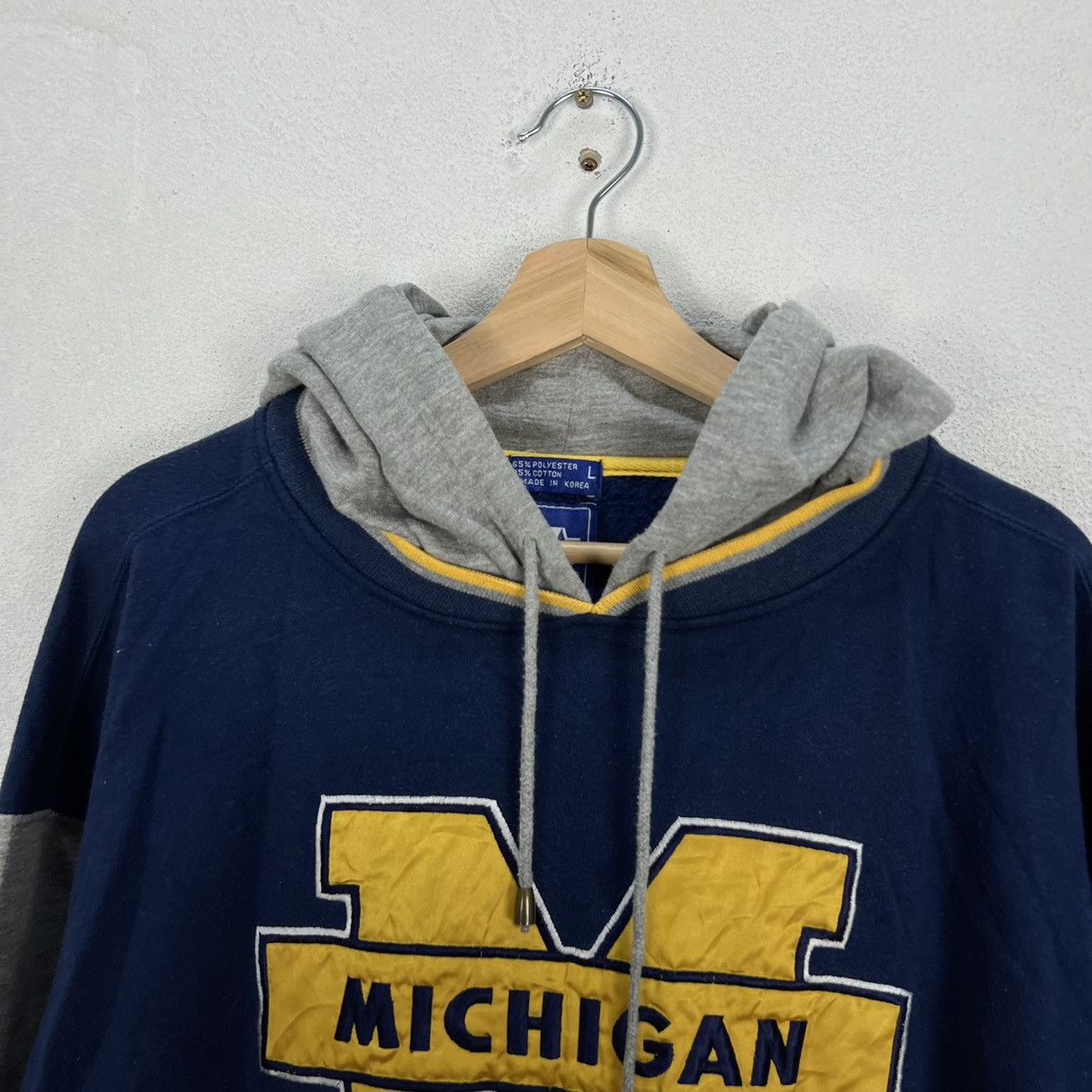 Japanese Brand VINTAGE STARTER MICHIGAN BIG LOGO HOODIE Size US L / EU 52-54 / 3 - 7 Thumbnail