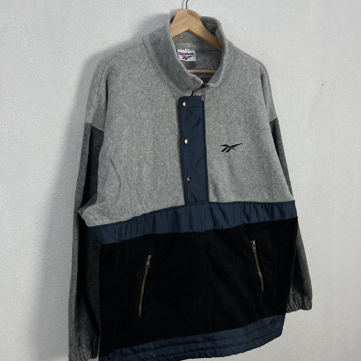 Japanese Brand × Vintage VINTAGE REEBOK FLEECE JACKET RARE STYLE Size US M / EU 48-50 / 2 - 6 Thumbnail