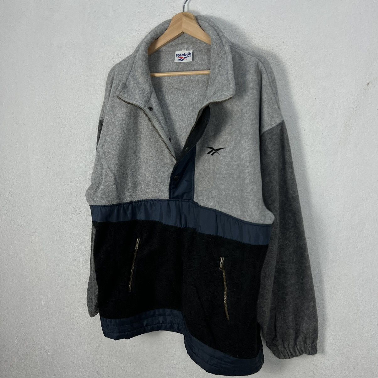 Japanese Brand × Vintage VINTAGE REEBOK FLEECE JACKET RARE STYLE Size US M / EU 48-50 / 2 - 14 Thumbnail