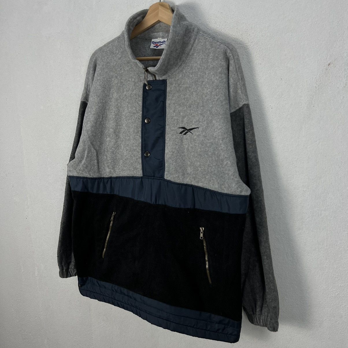 Japanese Brand × Vintage VINTAGE REEBOK FLEECE JACKET RARE STYLE Size US M / EU 48-50 / 2 - 2 Thumbnail
