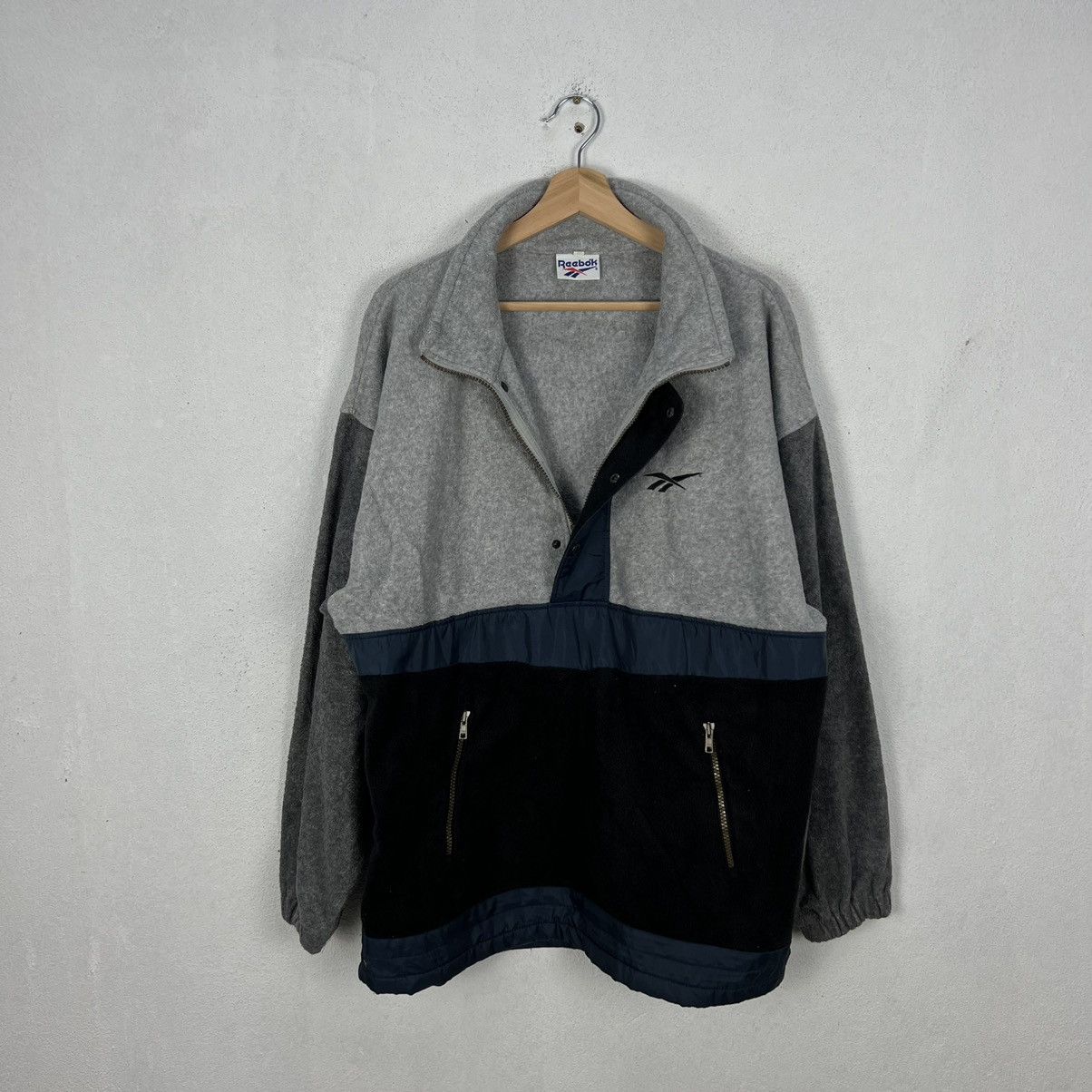 Japanese Brand × Vintage VINTAGE REEBOK FLEECE JACKET RARE STYLE Size US M / EU 48-50 / 2 - 13 Thumbnail