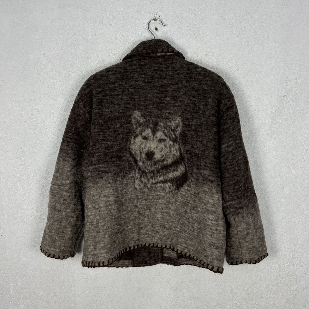 Japanese Brand VINTAGE POSITIVE BY M JAPAN BIG LOGO PRINTED FLEECE WOLF Size US M / EU 48-50 / 2 - 9 Thumbnail