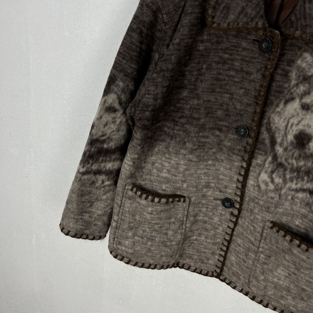 Japanese Brand VINTAGE POSITIVE BY M JAPAN BIG LOGO PRINTED FLEECE WOLF Size US M / EU 48-50 / 2 - 4 Thumbnail