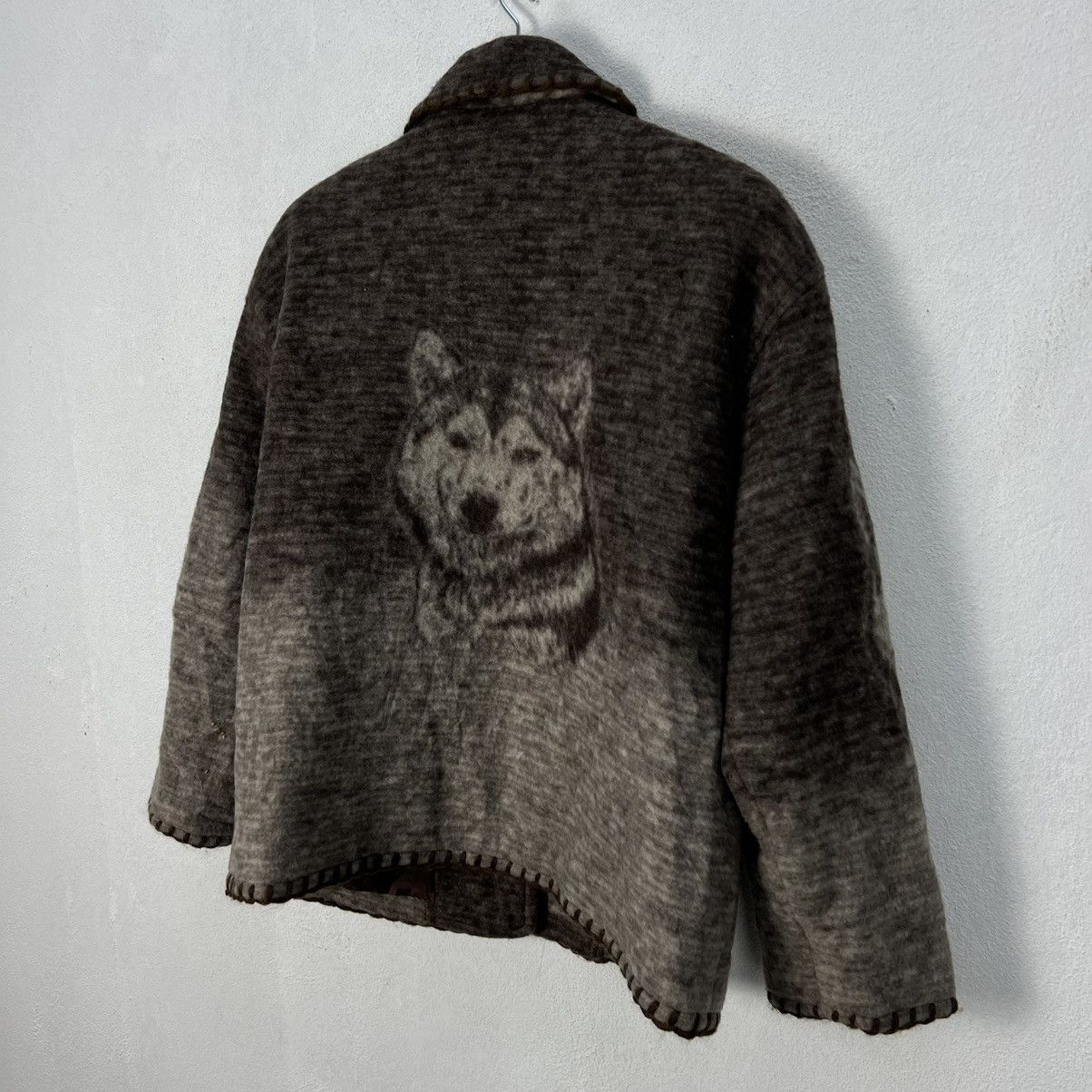 Japanese Brand VINTAGE POSITIVE BY M JAPAN BIG LOGO PRINTED FLEECE WOLF Size US M / EU 48-50 / 2 - 10 Thumbnail