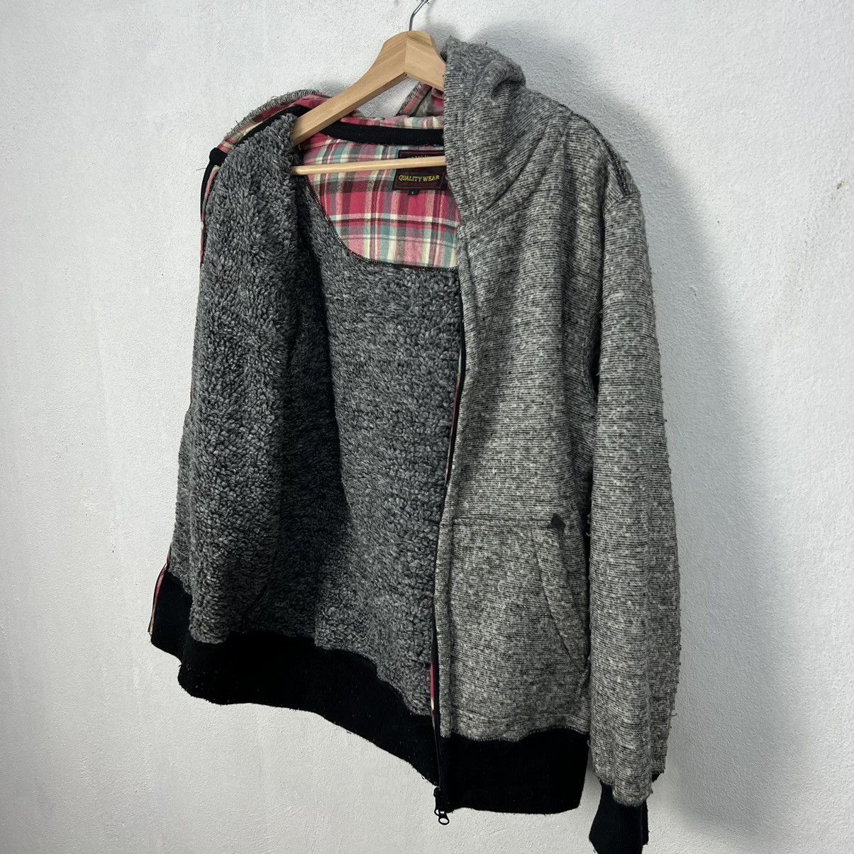 Beams Plus VINTAGE BEAMS HEART HOODIE TARTAN DESIGN LINING JAPAN Size US L / EU 52-54 / 3 - 13 Thumbnail