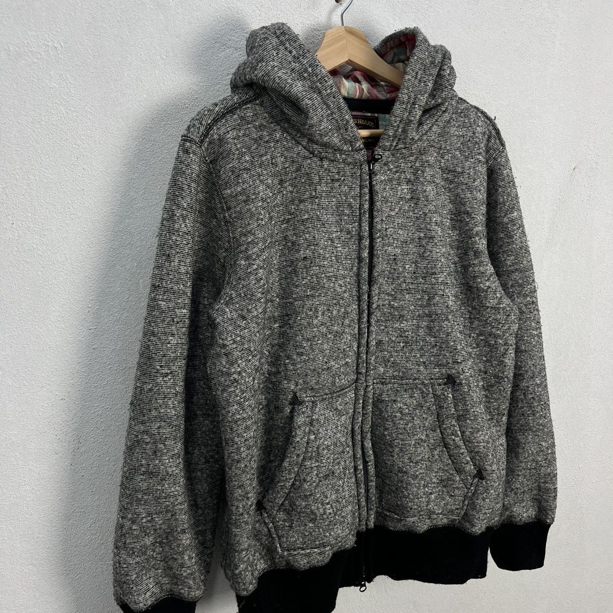Beams Plus VINTAGE BEAMS HEART HOODIE TARTAN DESIGN LINING JAPAN Size US L / EU 52-54 / 3 - 5 Thumbnail