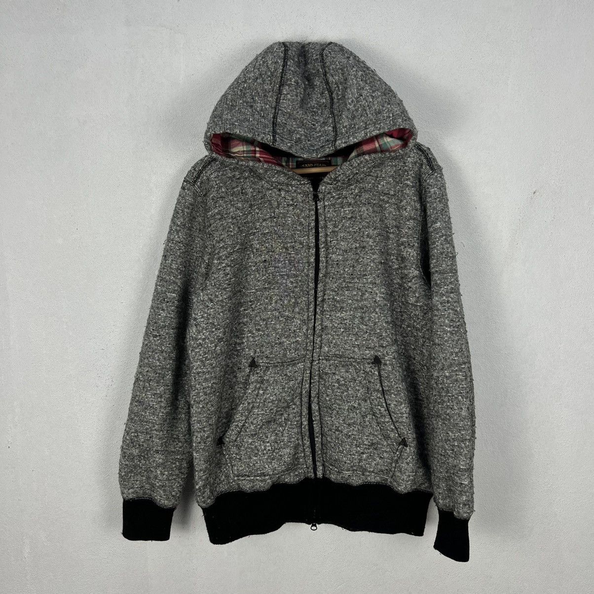 Beams Plus VINTAGE BEAMS HEART HOODIE TARTAN DESIGN LINING JAPAN Size US L / EU 52-54 / 3 - 11 Thumbnail