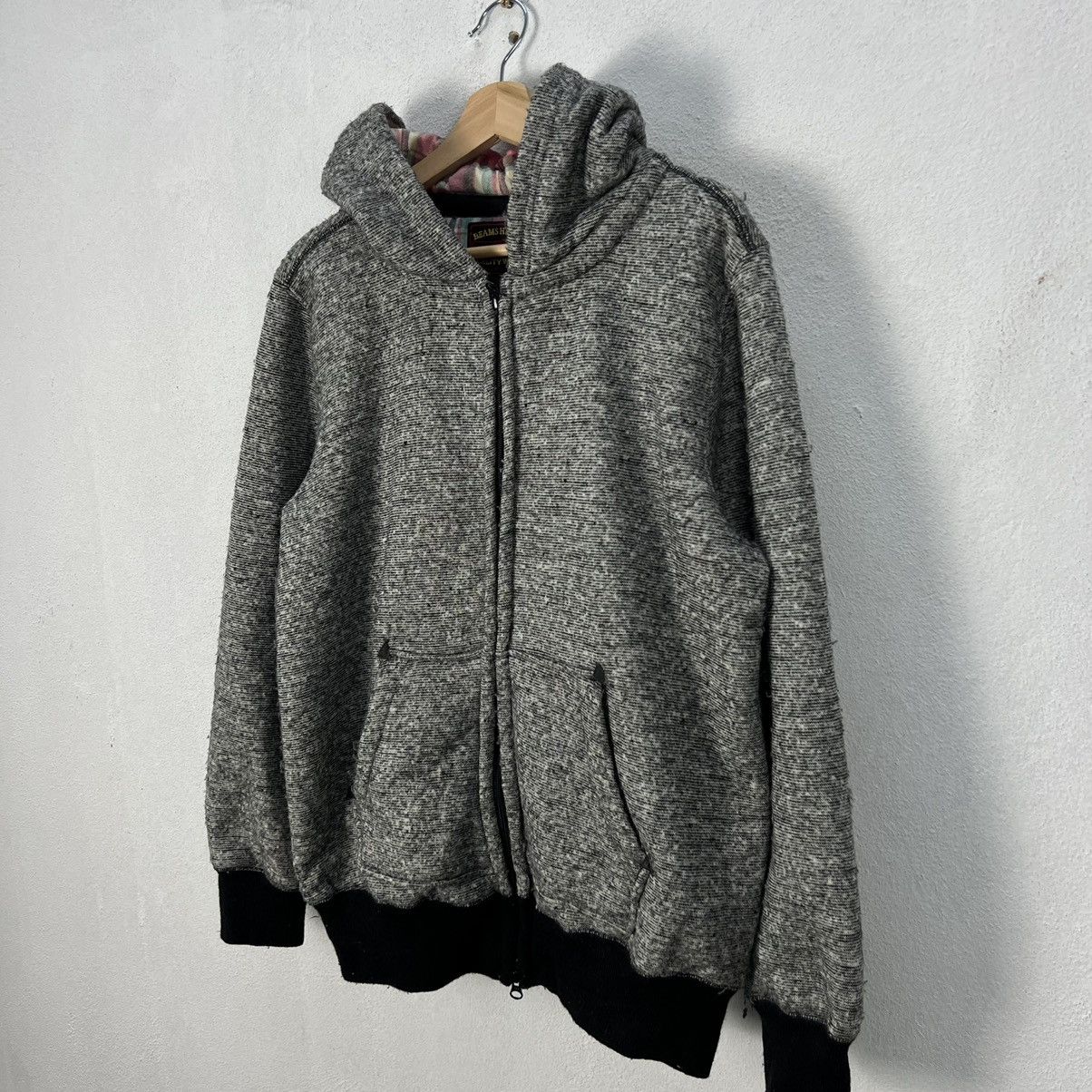 Beams Plus VINTAGE BEAMS HEART HOODIE TARTAN DESIGN LINING JAPAN Size US L / EU 52-54 / 3 - 2 Thumbnail