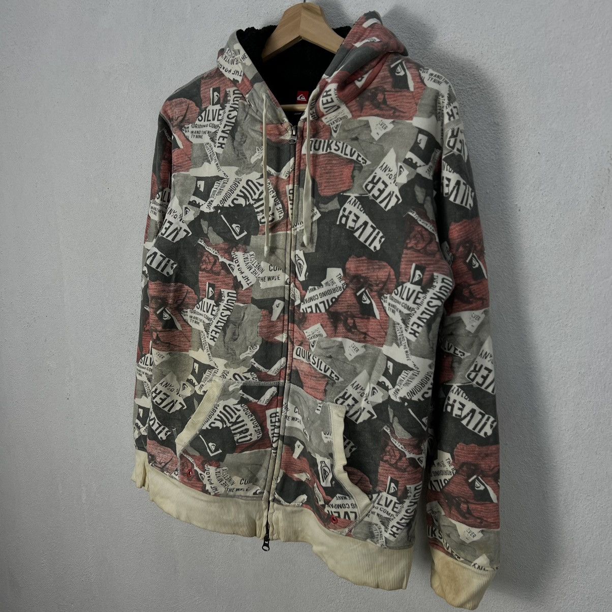 Japanese Brand VINTAGE QUICKSILVER HOODIE FULL PRINT Size US M / EU 48-50 / 2 - 2 Thumbnail