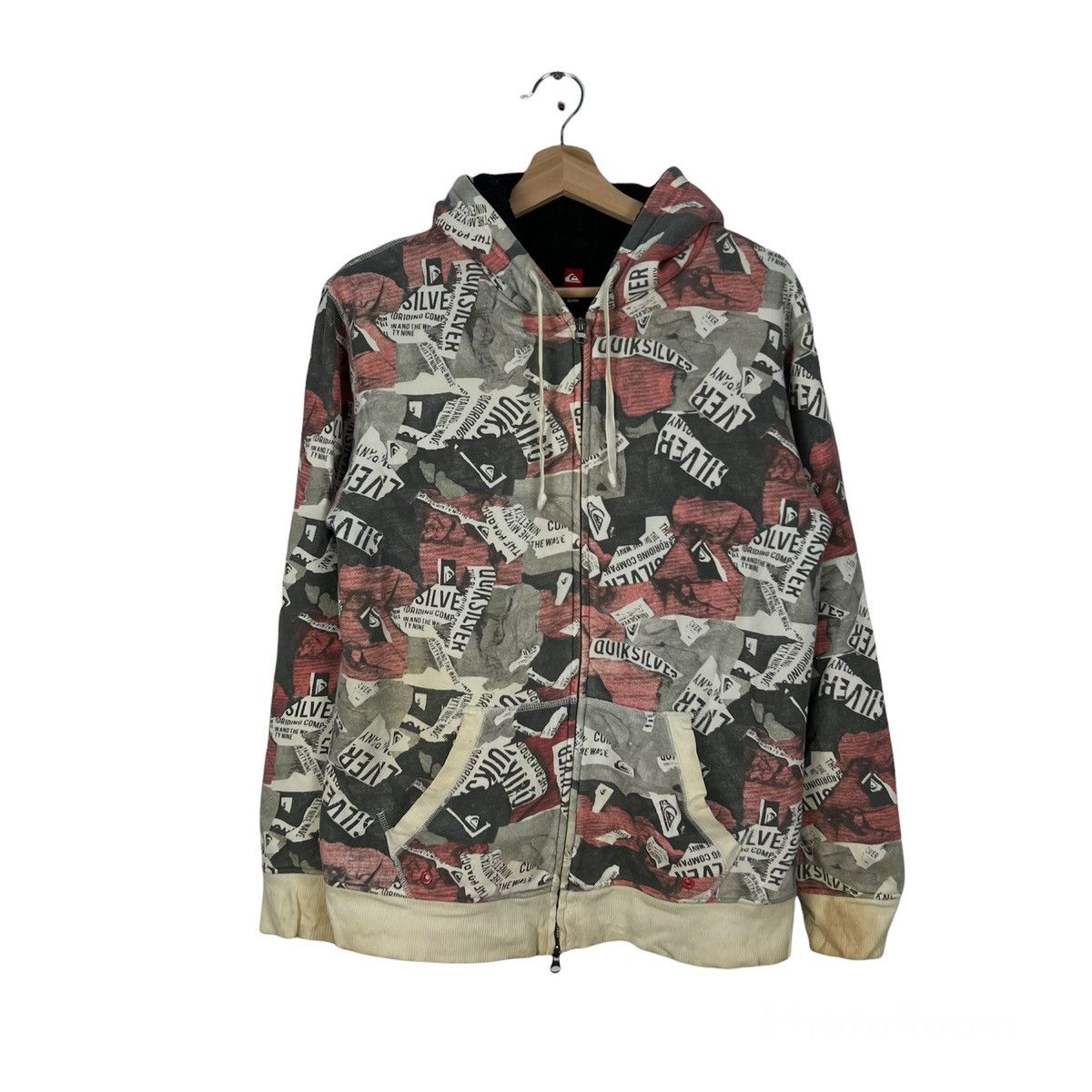 Japanese Brand VINTAGE QUICKSILVER HOODIE FULL PRINT Size US M / EU 48-50 / 2 - 1 Thumbnail