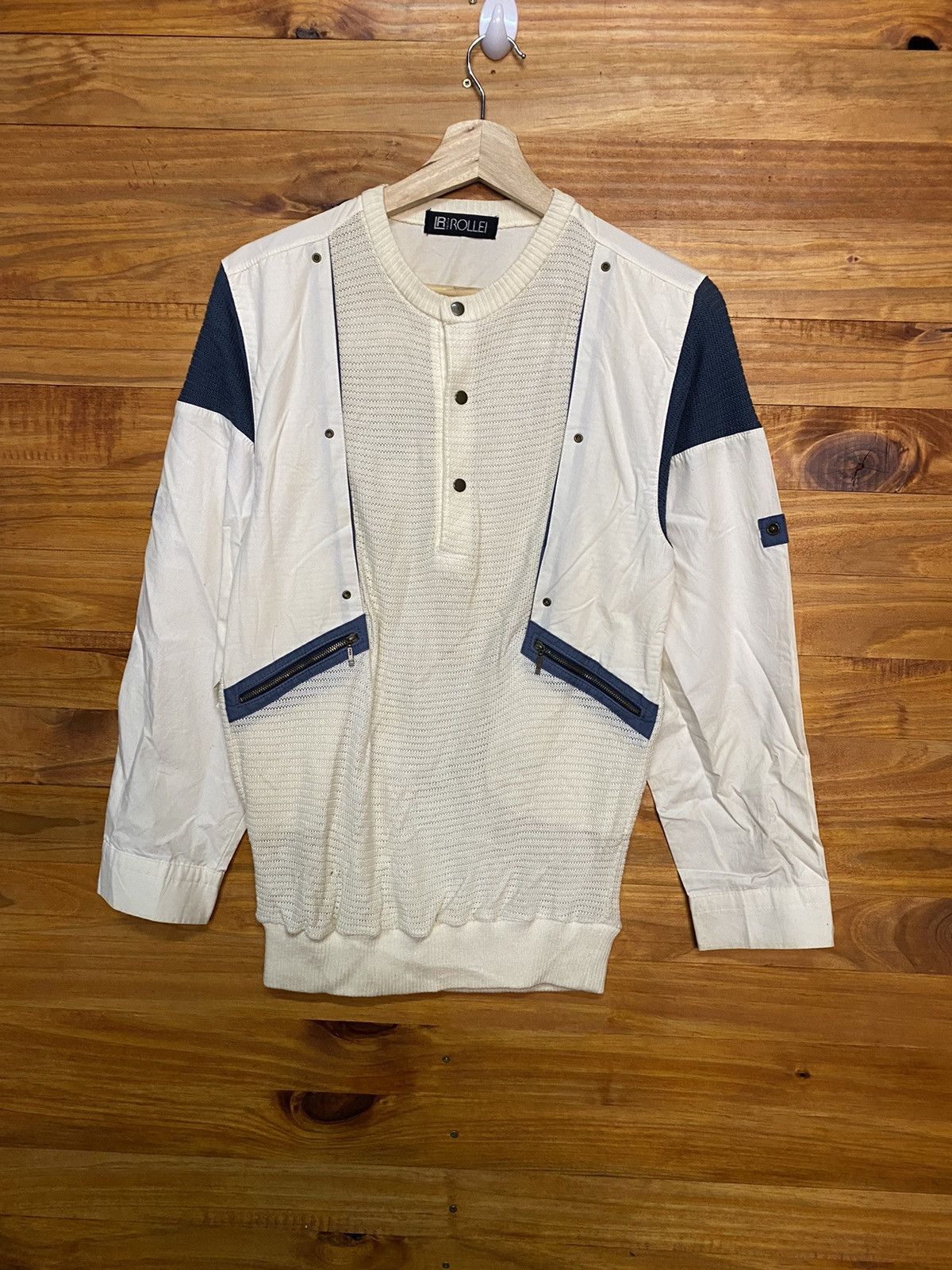 image of Avant Garde x Vintage 80's Lr Rollei Back To The Future Design in White, Men's (Size Small)