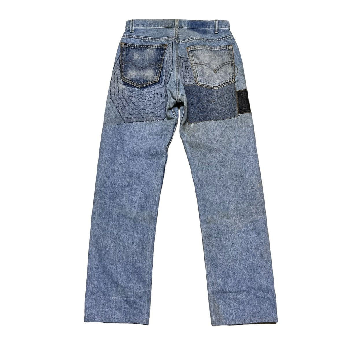 Levi's Vintage Levis rework Patchwork Denim Jeans Size US 29 - 2 Thumbnail