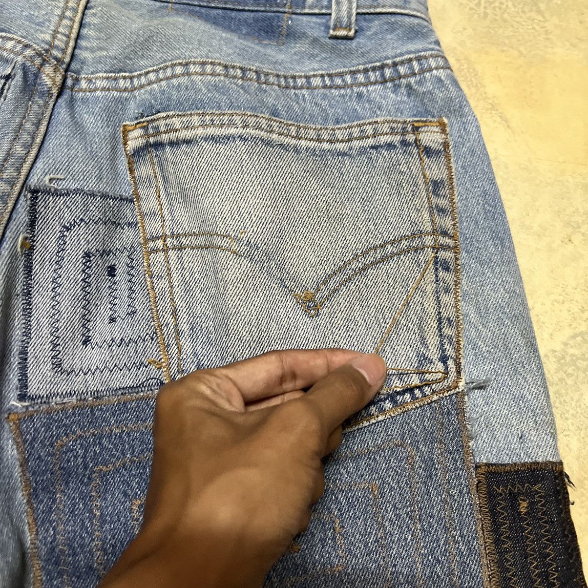 Levi's Vintage Levis rework Patchwork Denim Jeans Size US 29 - 21 Thumbnail