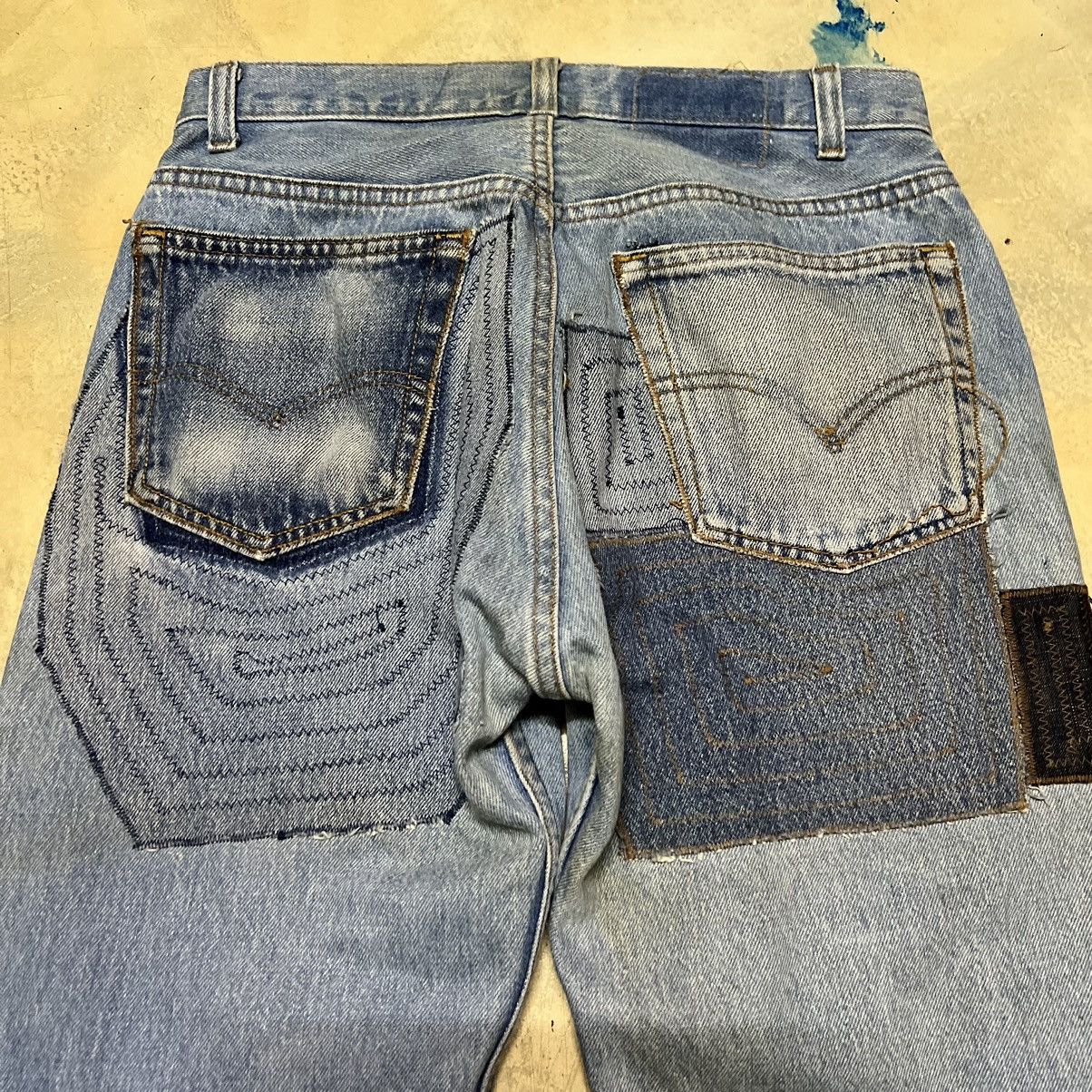Levi's Vintage Levis rework Patchwork Denim Jeans Size US 29 - 16 Thumbnail