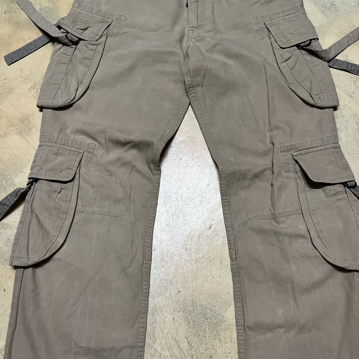 Japanese Brand 291295=Homme Cargo Pants Bondage Multipockets Size US 31 - 4 Thumbnail
