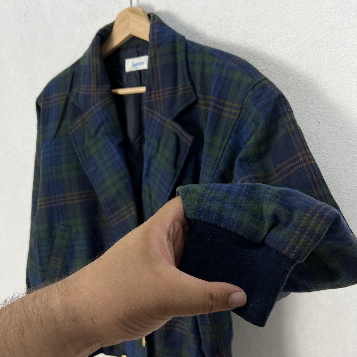 Japanese Brand VINTAGE JANTZEN BOMBER JACKET DOUBLE BREAST TARTAN DESIGN Size US M / EU 48-50 / 2 - 7 Thumbnail