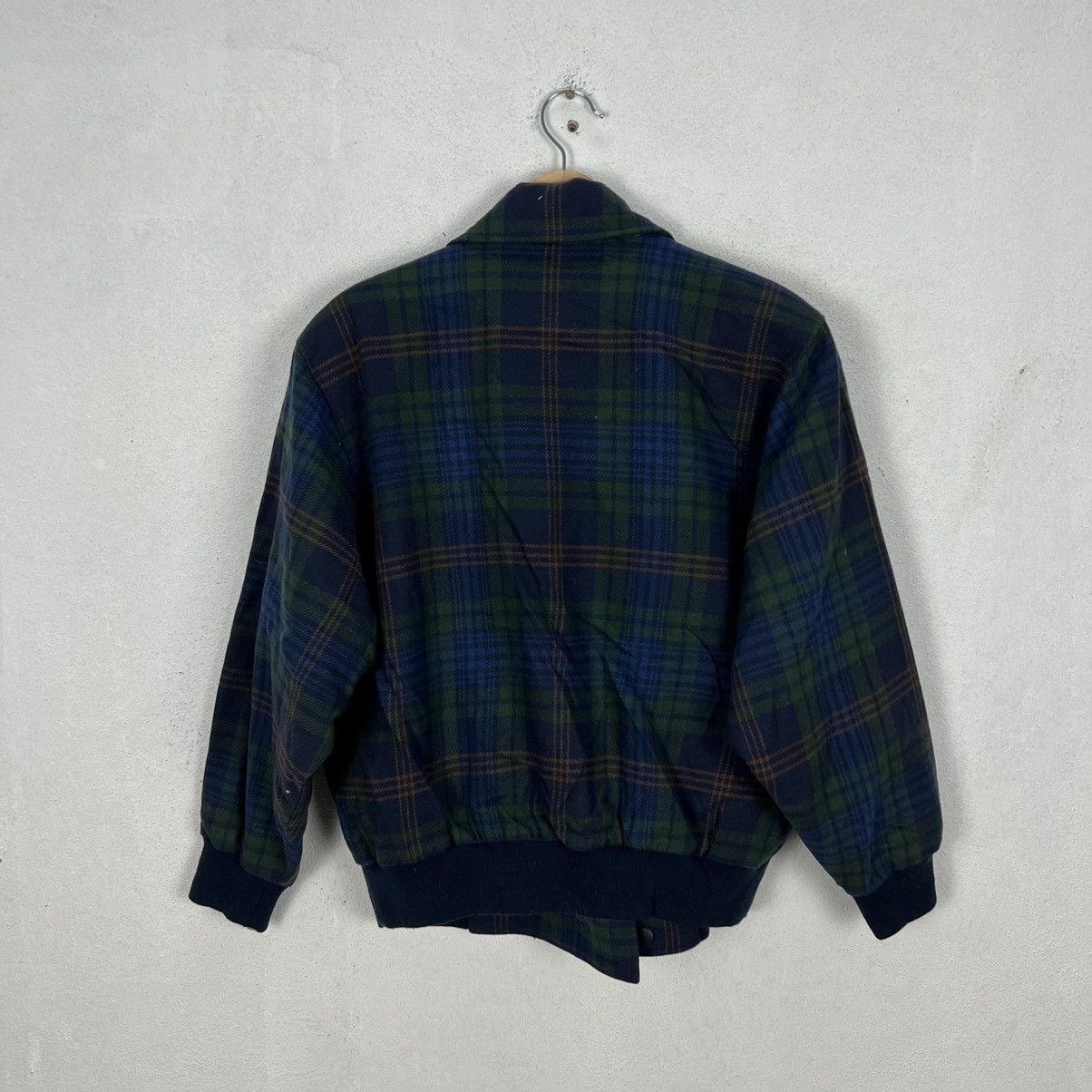 Japanese Brand VINTAGE JANTZEN BOMBER JACKET DOUBLE BREAST TARTAN DESIGN Size US M / EU 48-50 / 2 - 8 Thumbnail