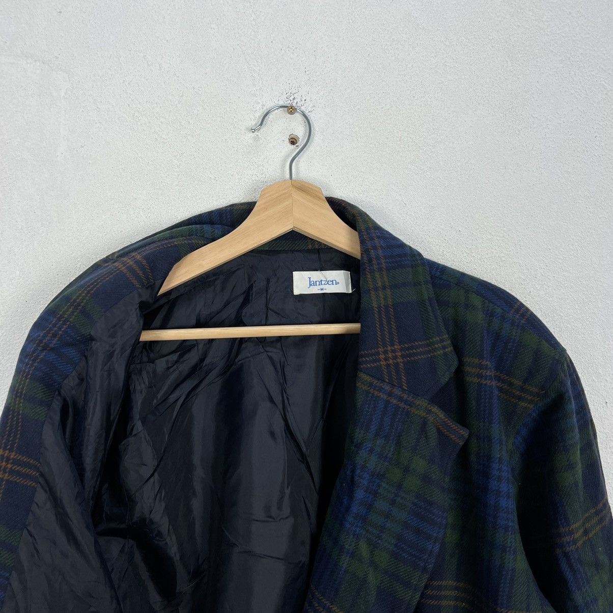 Japanese Brand VINTAGE JANTZEN BOMBER JACKET DOUBLE BREAST TARTAN DESIGN Size US M / EU 48-50 / 2 - 12 Thumbnail