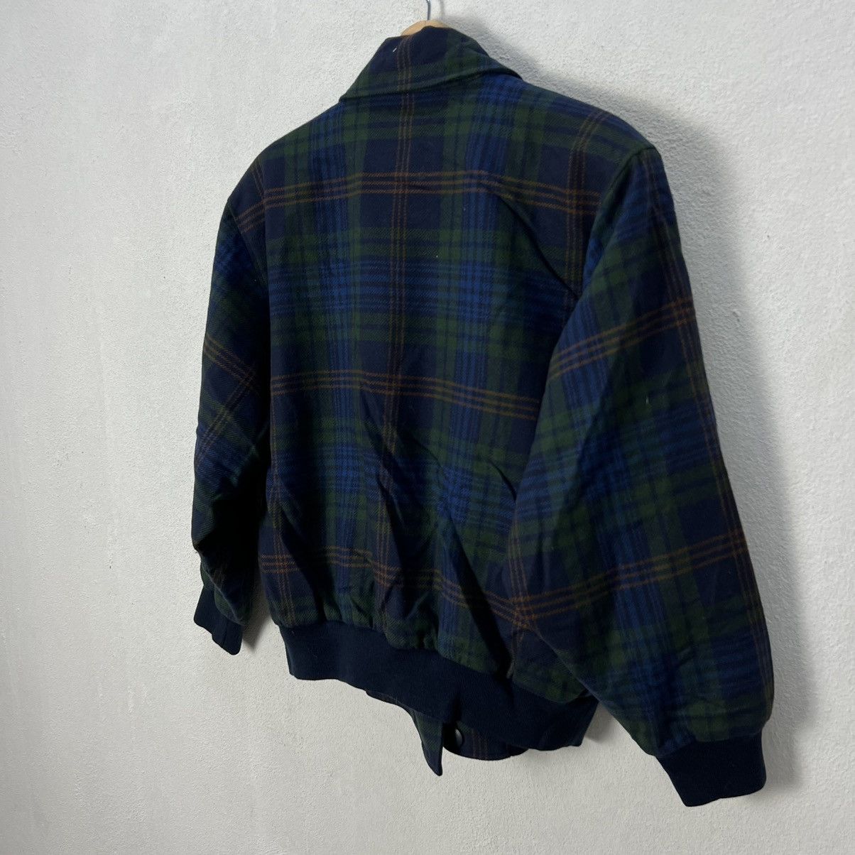Japanese Brand VINTAGE JANTZEN BOMBER JACKET DOUBLE BREAST TARTAN DESIGN Size US M / EU 48-50 / 2 - 9 Thumbnail