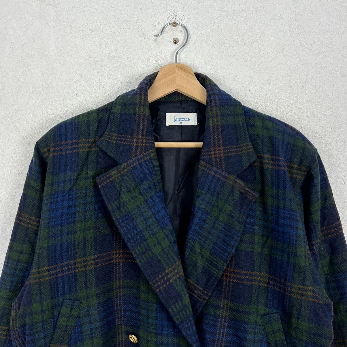 Japanese Brand VINTAGE JANTZEN BOMBER JACKET DOUBLE BREAST TARTAN DESIGN Size US M / EU 48-50 / 2 - 2 Thumbnail