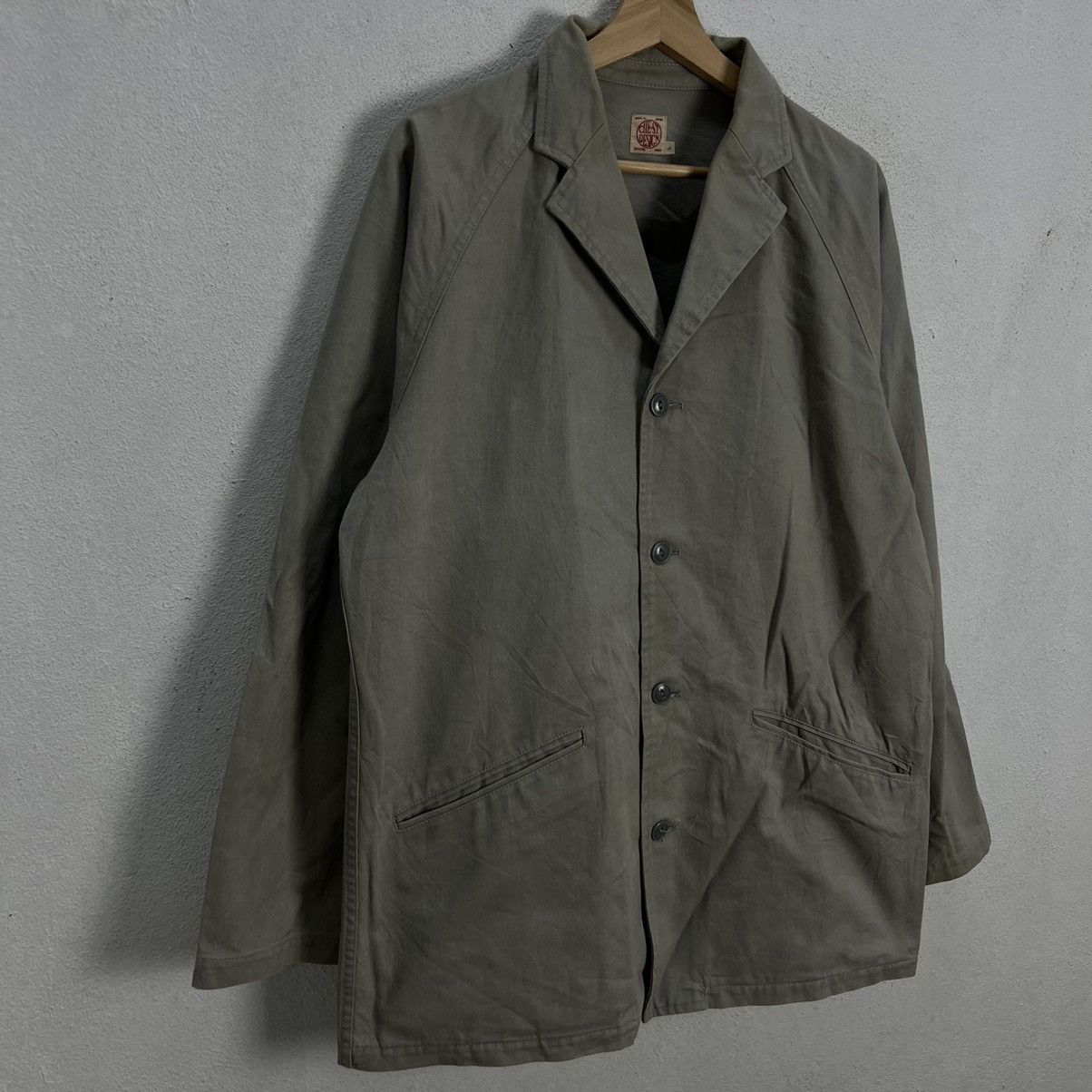 Japanese Brand VINTAGE HIKORY CHORE JACKET CHEST MADE IN JAPAN Size US L / EU 52-54 / 3 - 5 Thumbnail