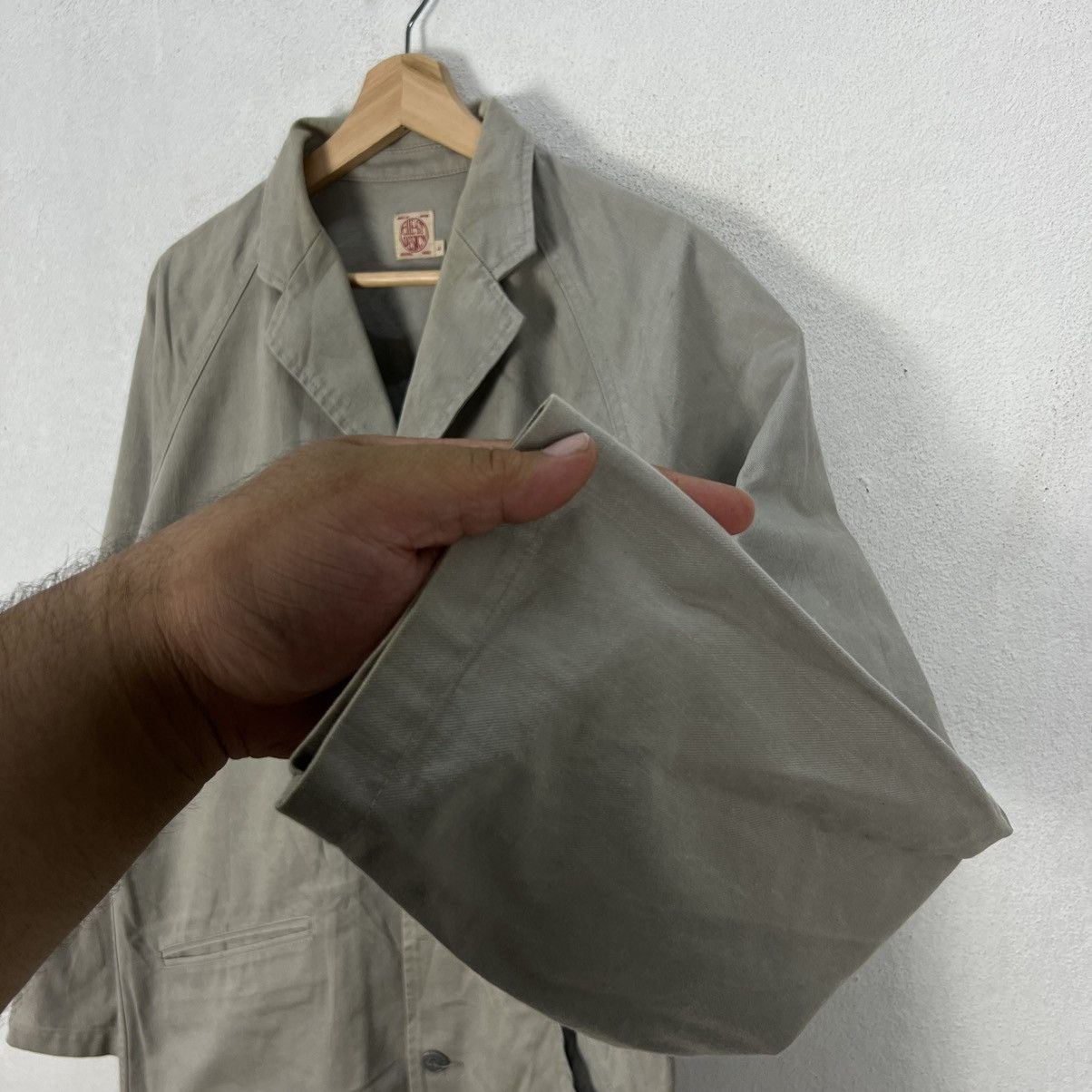 Japanese Brand VINTAGE HIKORY CHORE JACKET CHEST MADE IN JAPAN Size US L / EU 52-54 / 3 - 7 Thumbnail