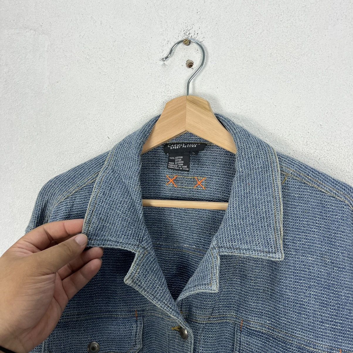 Japanese Brand VINTAGE CROPPED RIDER PARACHUTE JACKET CAROLE LITTLE Size US L / EU 52-54 / 3 - 7 Thumbnail