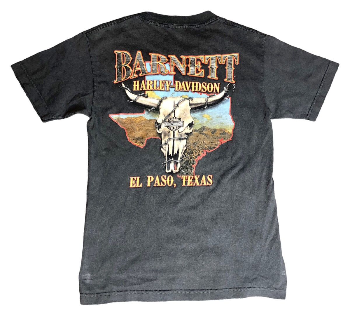 Harley Davidson Harley Davidson El Paso Texas Barnett Moto Vintage T-Shirt Size US S / EU 44-46 / 1 - 1 Thumbnail