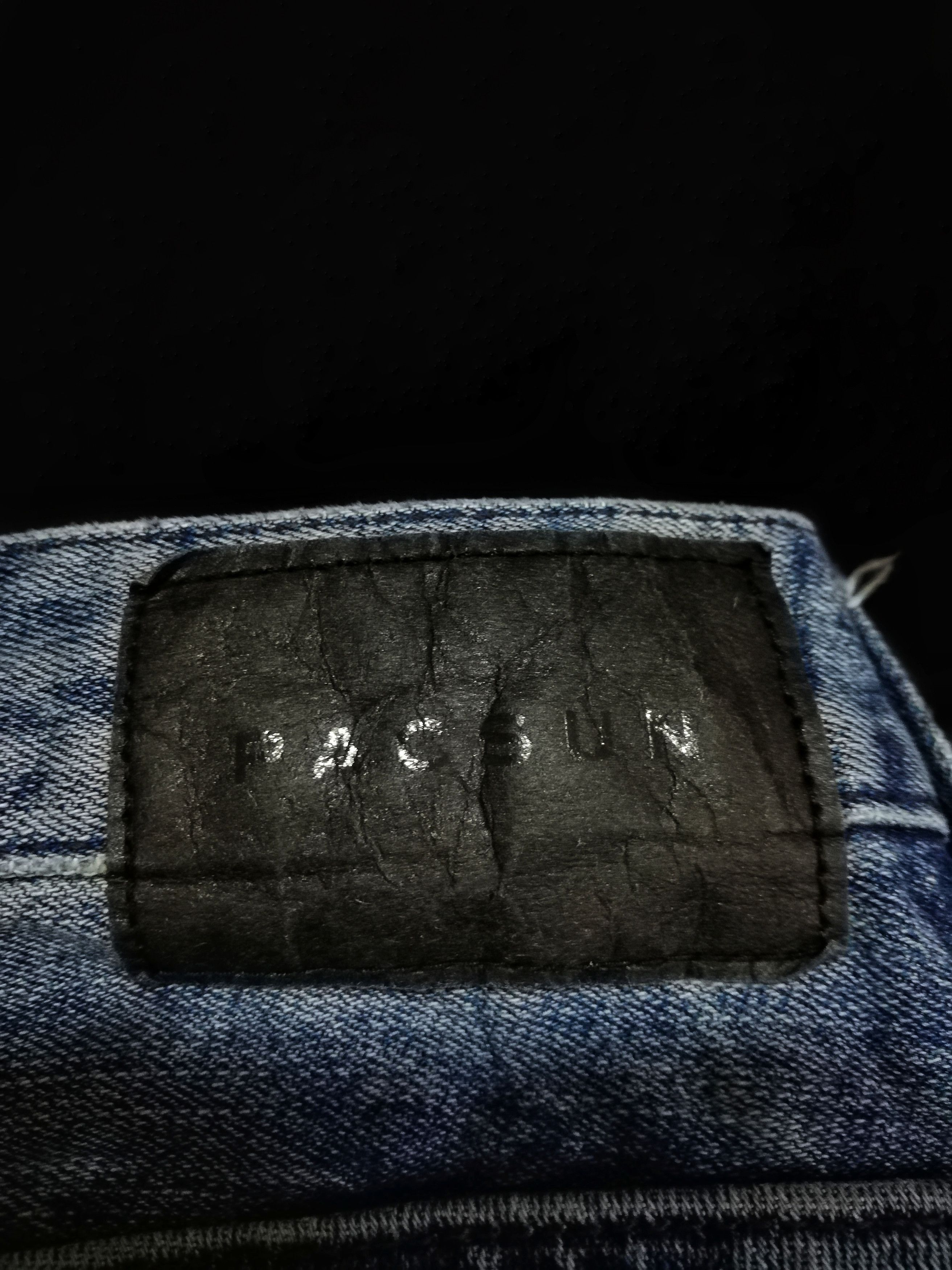 Japanese Brand × Pacsun 🔥DOPE Stacked Skinny Distressed Biker Design Style Balmain Size US 34 / EU 50 - 21 Thumbnail