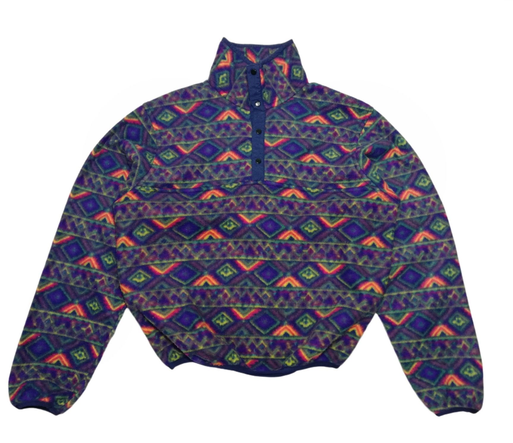 Native 🔥90's Collini Native Patterned Fleece Pullover Sweater Size US M / EU 48-50 / 2 - 2 Thumbnail