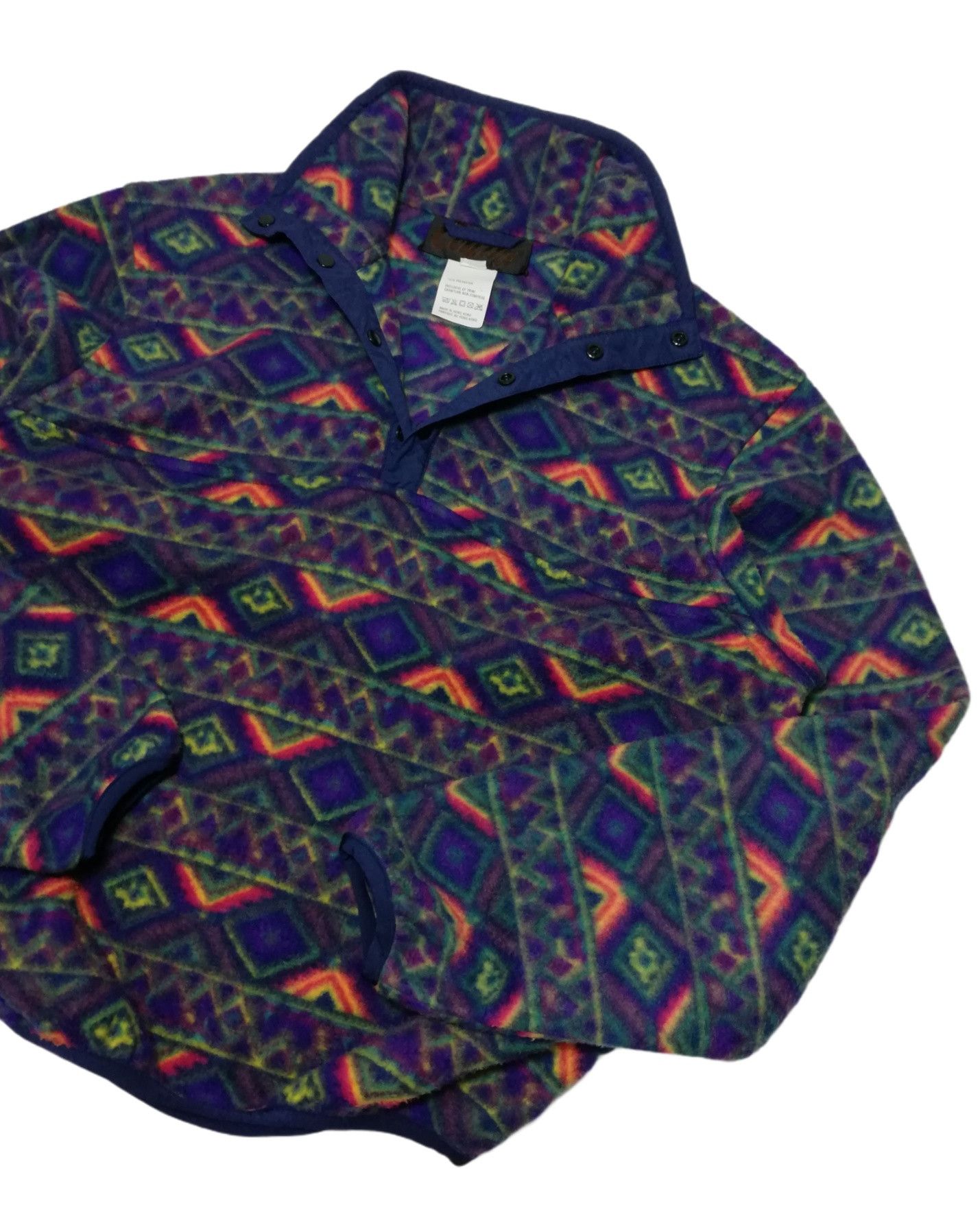 Native 🔥90's Collini Native Patterned Fleece Pullover Sweater Size US M / EU 48-50 / 2 - 8 Thumbnail