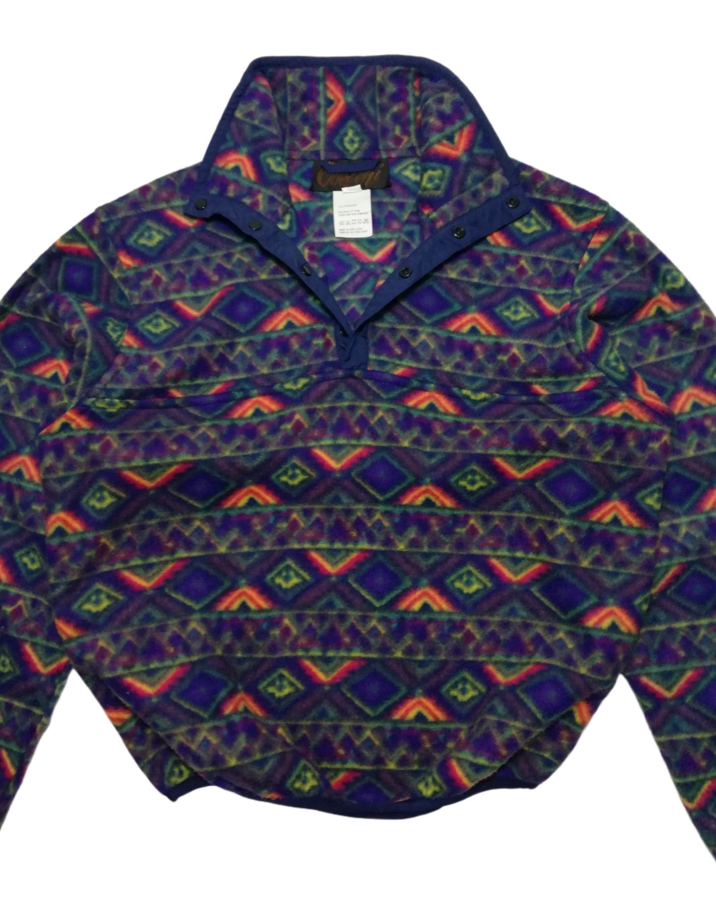 Native 🔥90's Collini Native Patterned Fleece Pullover Sweater Size US M / EU 48-50 / 2 - 6 Thumbnail