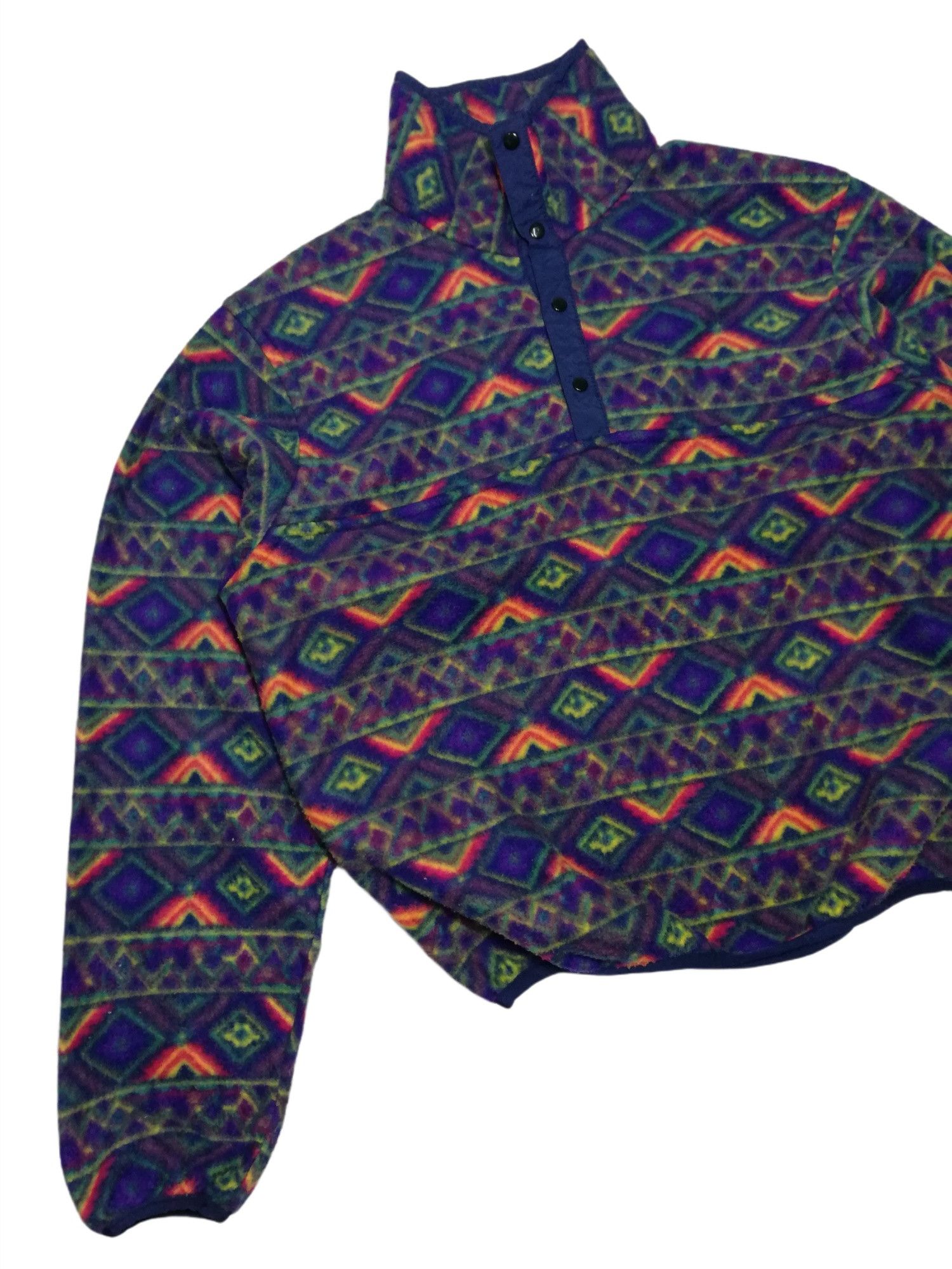 Native 🔥90's Collini Native Patterned Fleece Pullover Sweater Size US M / EU 48-50 / 2 - 3 Thumbnail