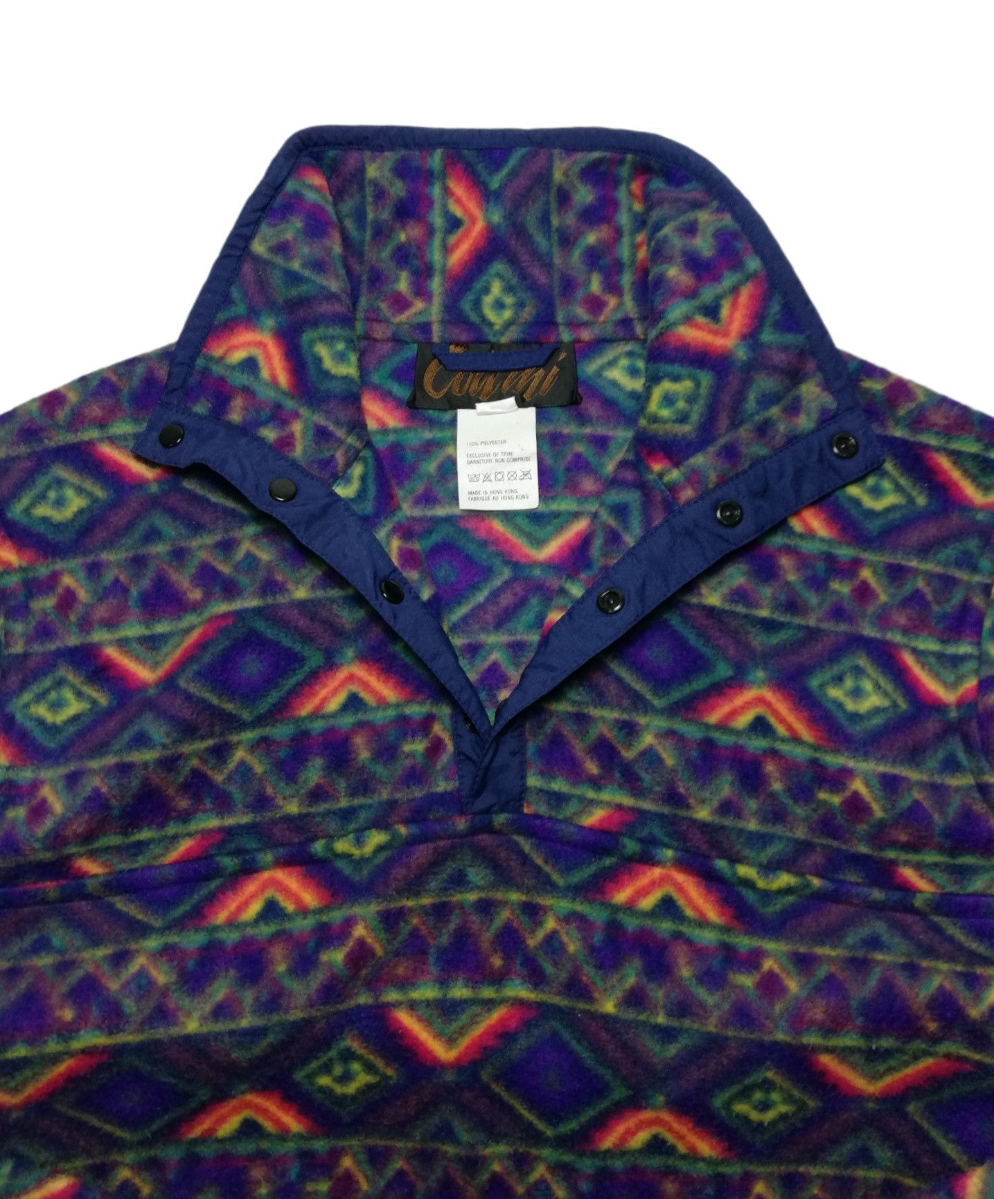 Native 🔥90's Collini Native Patterned Fleece Pullover Sweater Size US M / EU 48-50 / 2 - 9 Thumbnail