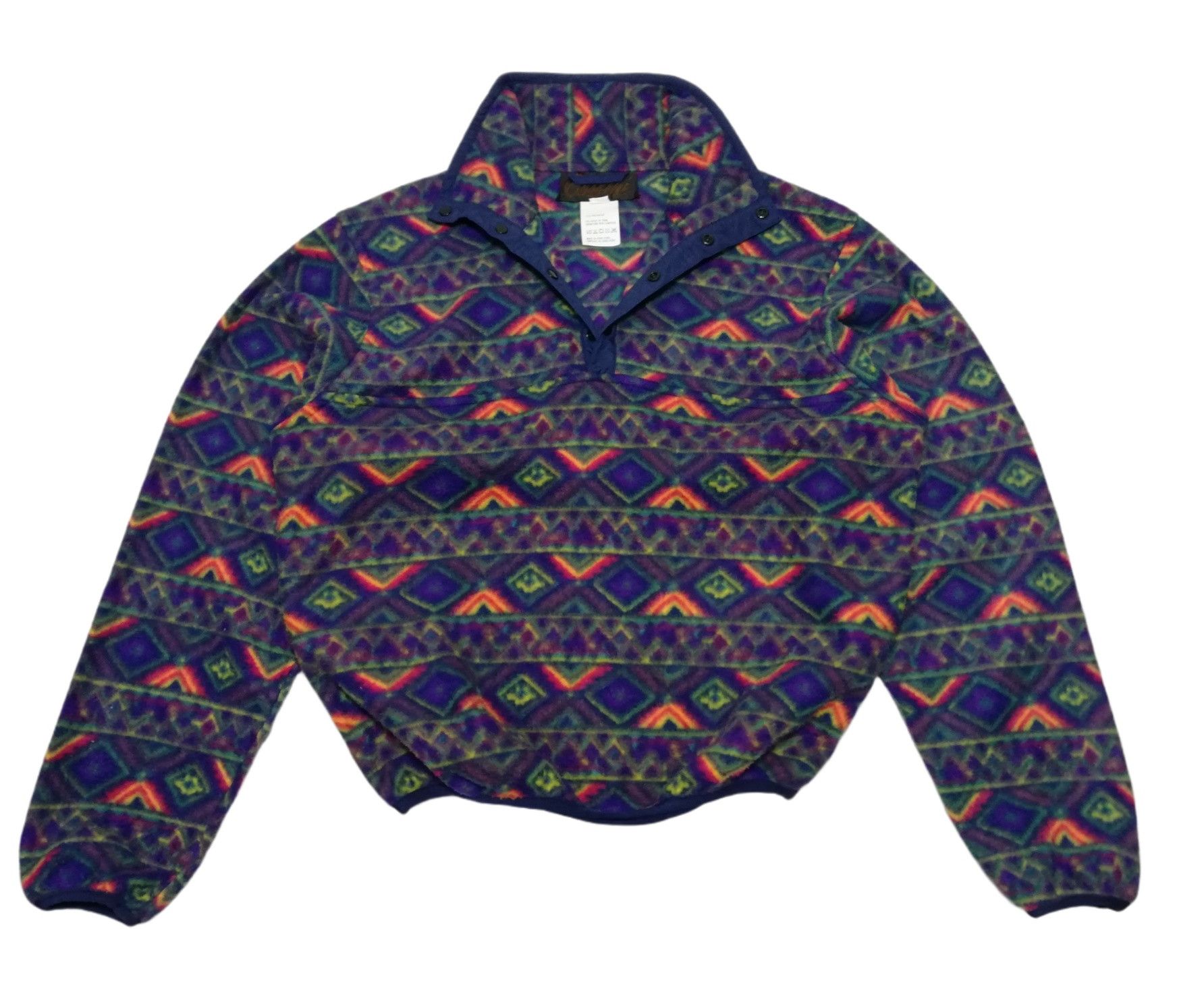 Native 🔥90's Collini Native Patterned Fleece Pullover Sweater Size US M / EU 48-50 / 2 - 5 Thumbnail