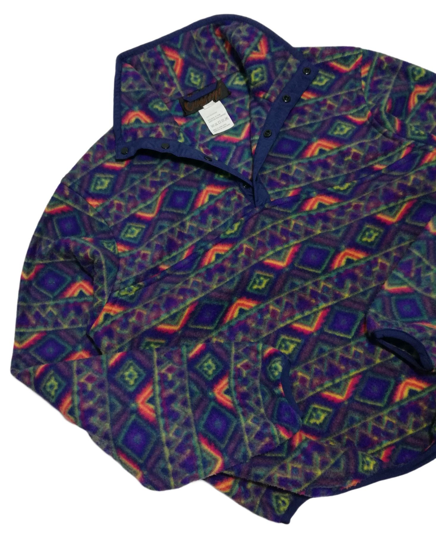 Native 🔥90's Collini Native Patterned Fleece Pullover Sweater Size US M / EU 48-50 / 2 - 7 Thumbnail