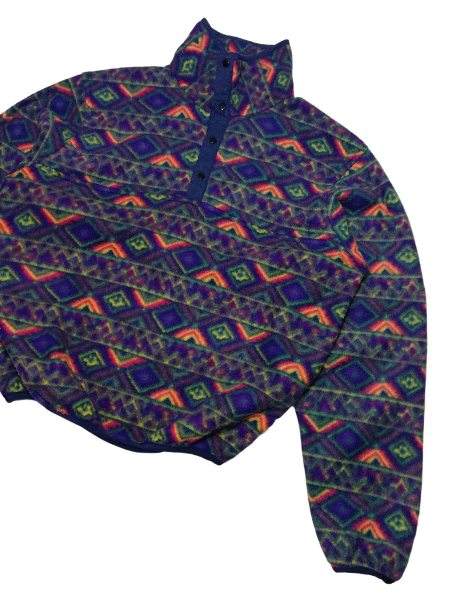 Native 🔥90's Collini Native Patterned Fleece Pullover Sweater Size US M / EU 48-50 / 2 - 4 Thumbnail