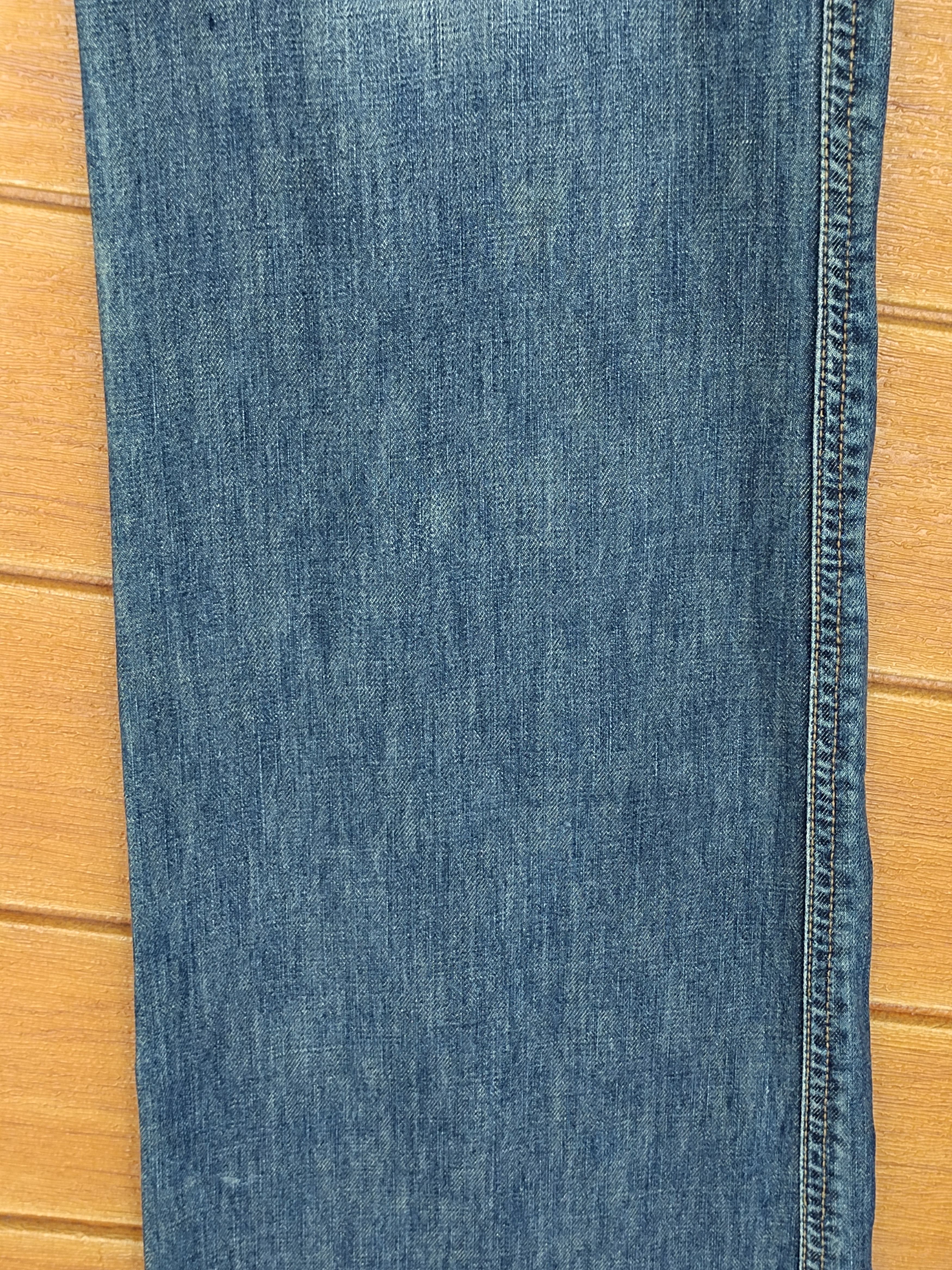 Le Grande Bleu (L.G.B.) Flared Jeans Hard Edge Wide Flared Leg Cargo Denim Jeans Size US 29 - 6 Thumbnail