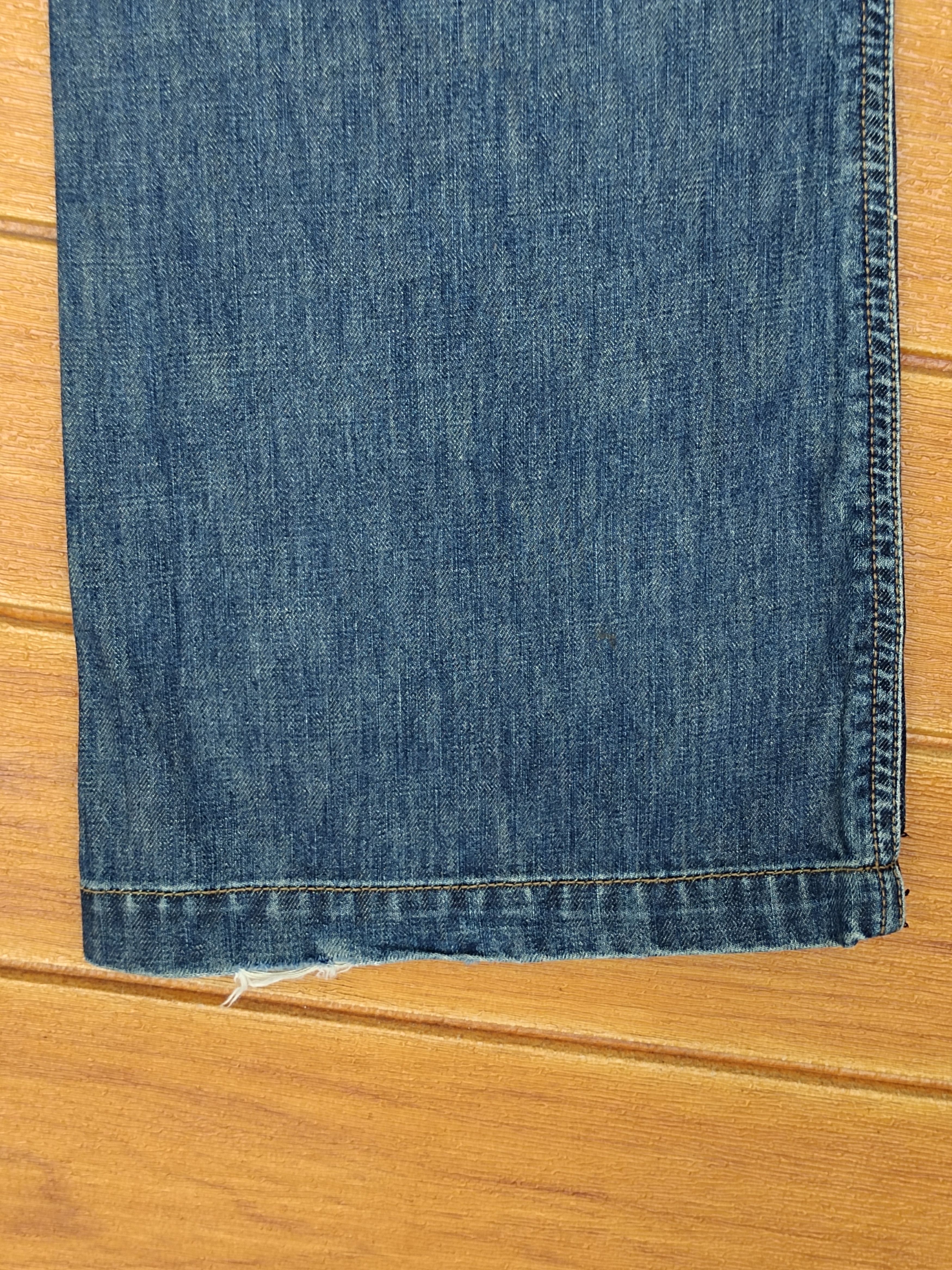 Le Grande Bleu (L.G.B.) Flared Jeans Hard Edge Wide Flared Leg Cargo Denim Jeans Size US 29 - 14 Thumbnail