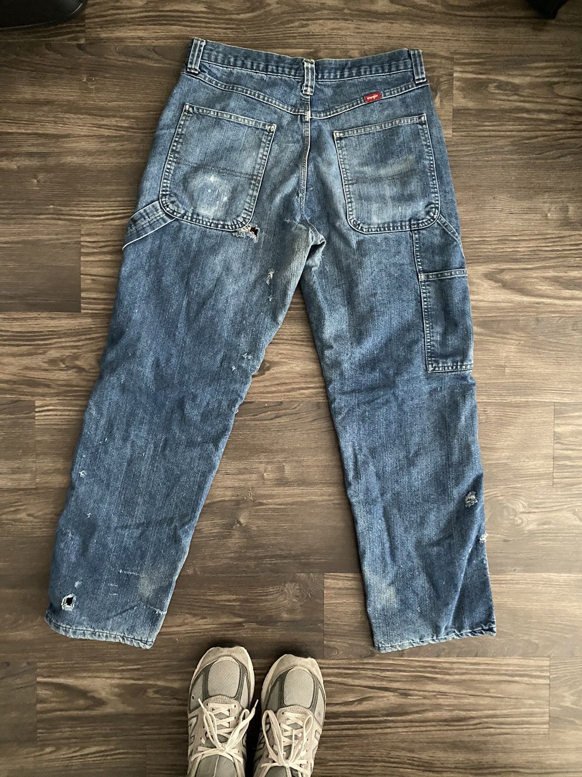 Vintage × Wrangler Vintage y2k Workwear Faded Wrangler Carpenter Pants Size US 32 / EU 48 - 4 Thumbnail