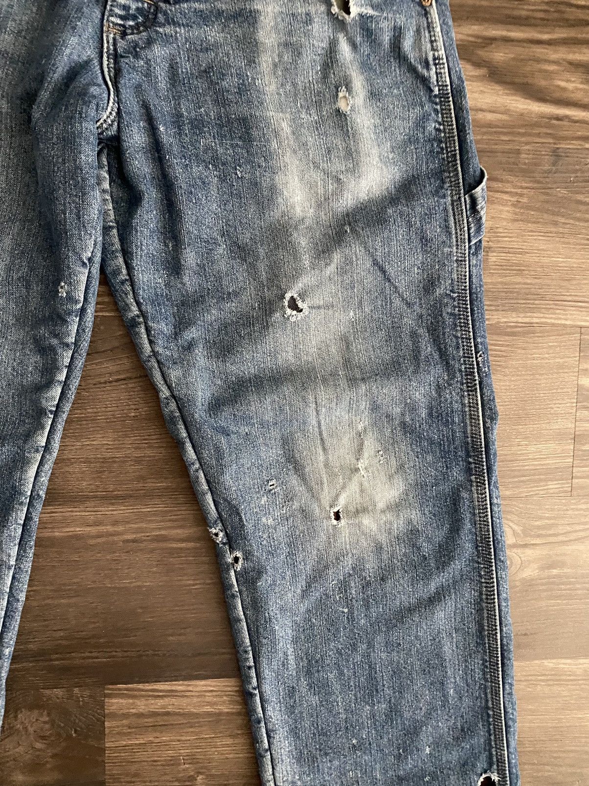 Vintage × Wrangler Vintage y2k Workwear Faded Wrangler Carpenter Pants Size US 32 / EU 48 - 3 Thumbnail