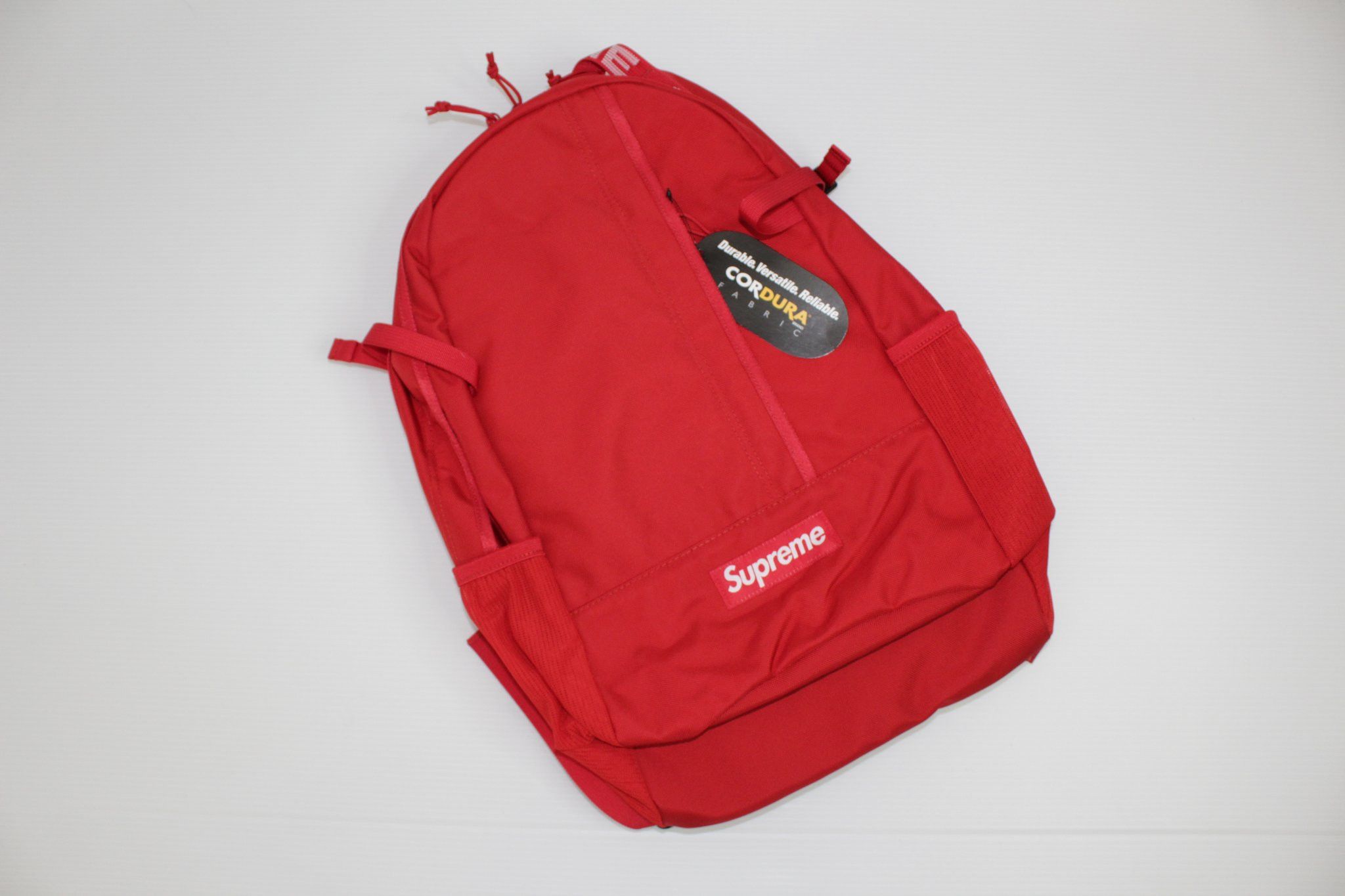 Supreme red backpack store ss18