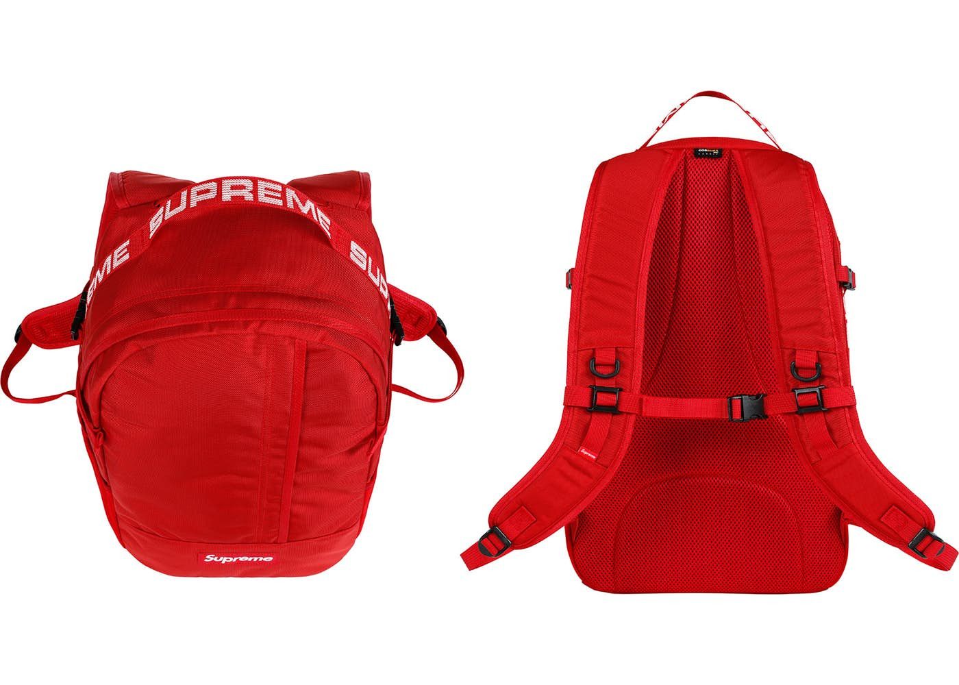 Supreme backpack red ss18 2025