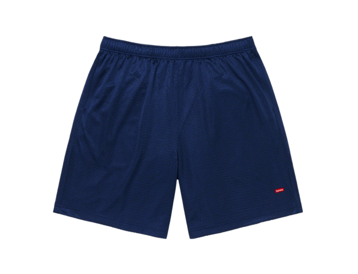 Supreme Supreme Small Box Baggy Mesh Shorts Navy • S | Grailed