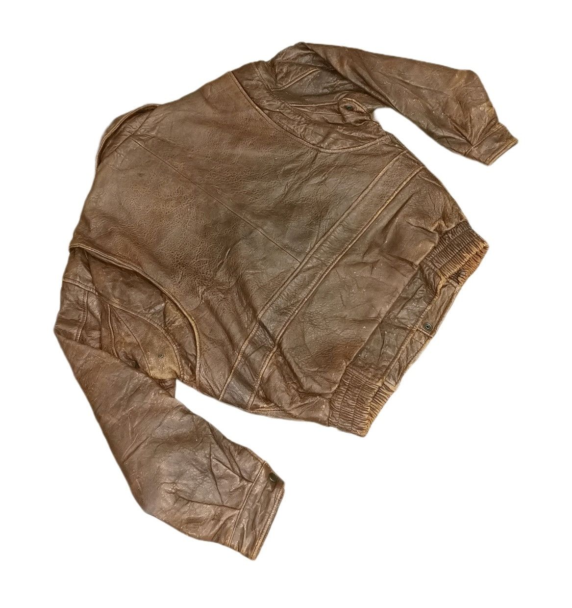 Japanese Brand Vintage Skelly Leather Bomber Jacket Size US M / EU 48-50 / 2 - 8 Thumbnail