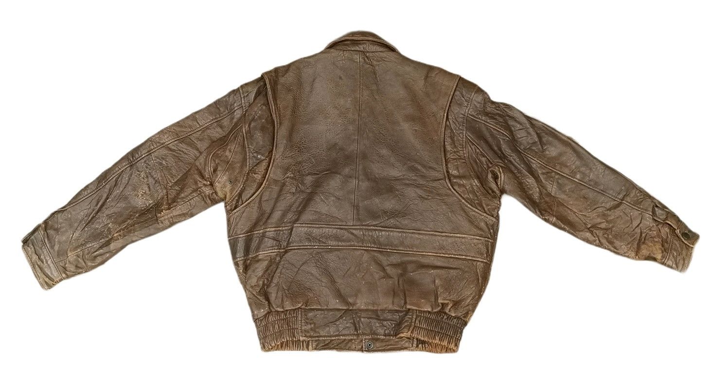 Japanese Brand Vintage Skelly Leather Bomber Jacket Size US M / EU 48-50 / 2 - 6 Thumbnail